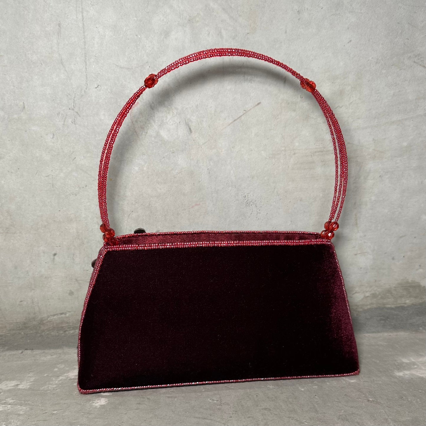 Vintage Velvet Embellished Bag