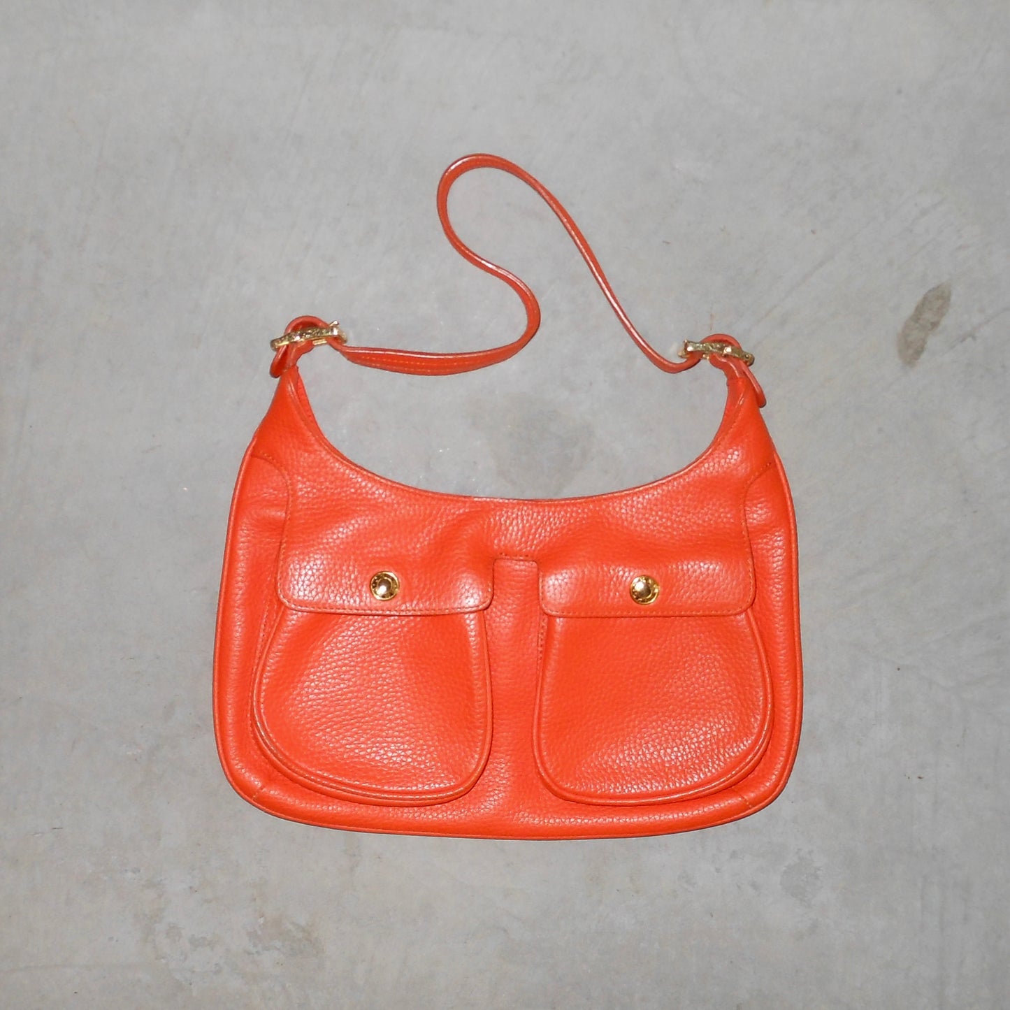 DKNY Orange Leather Bag