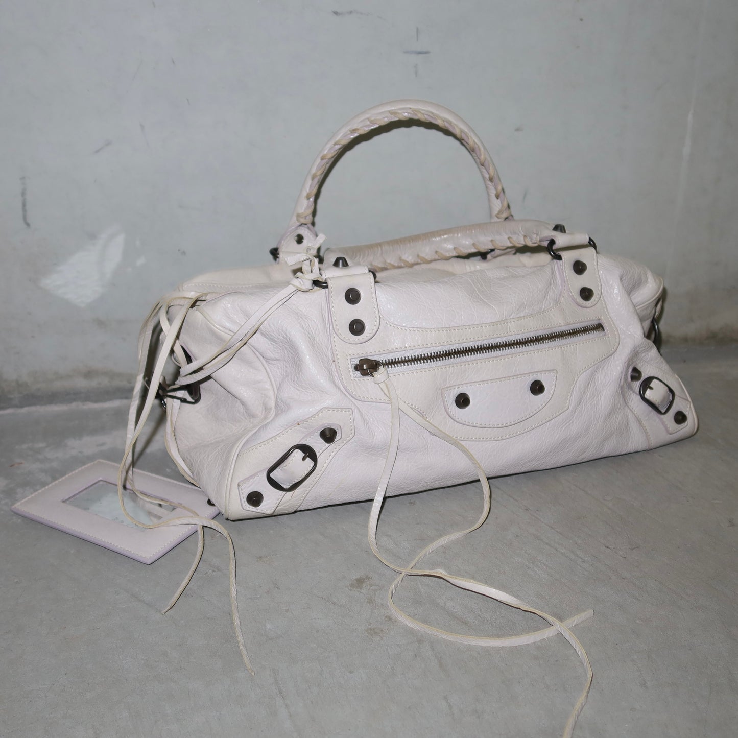 Balenciaga White Lilac Twiggy