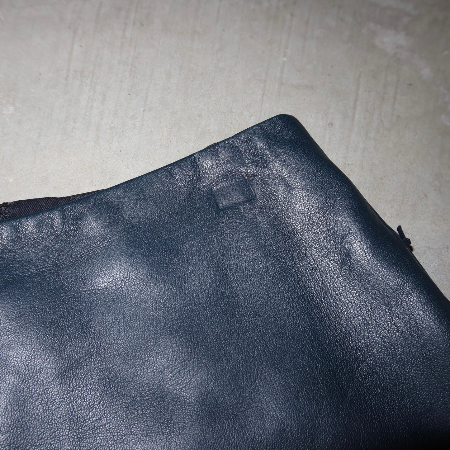 Tibi Blue Leather Grommet Skirt
