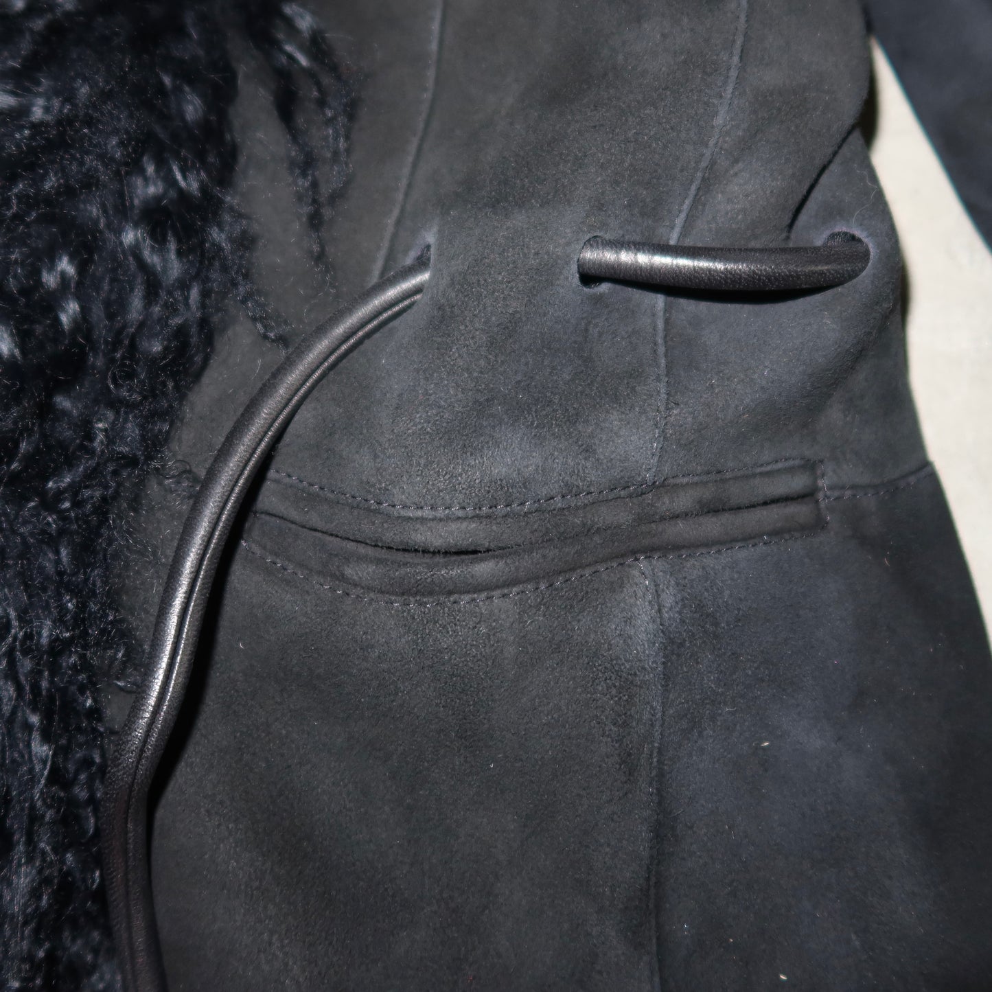 Gucci AW1999 Mongolian Fur and Suede Coat