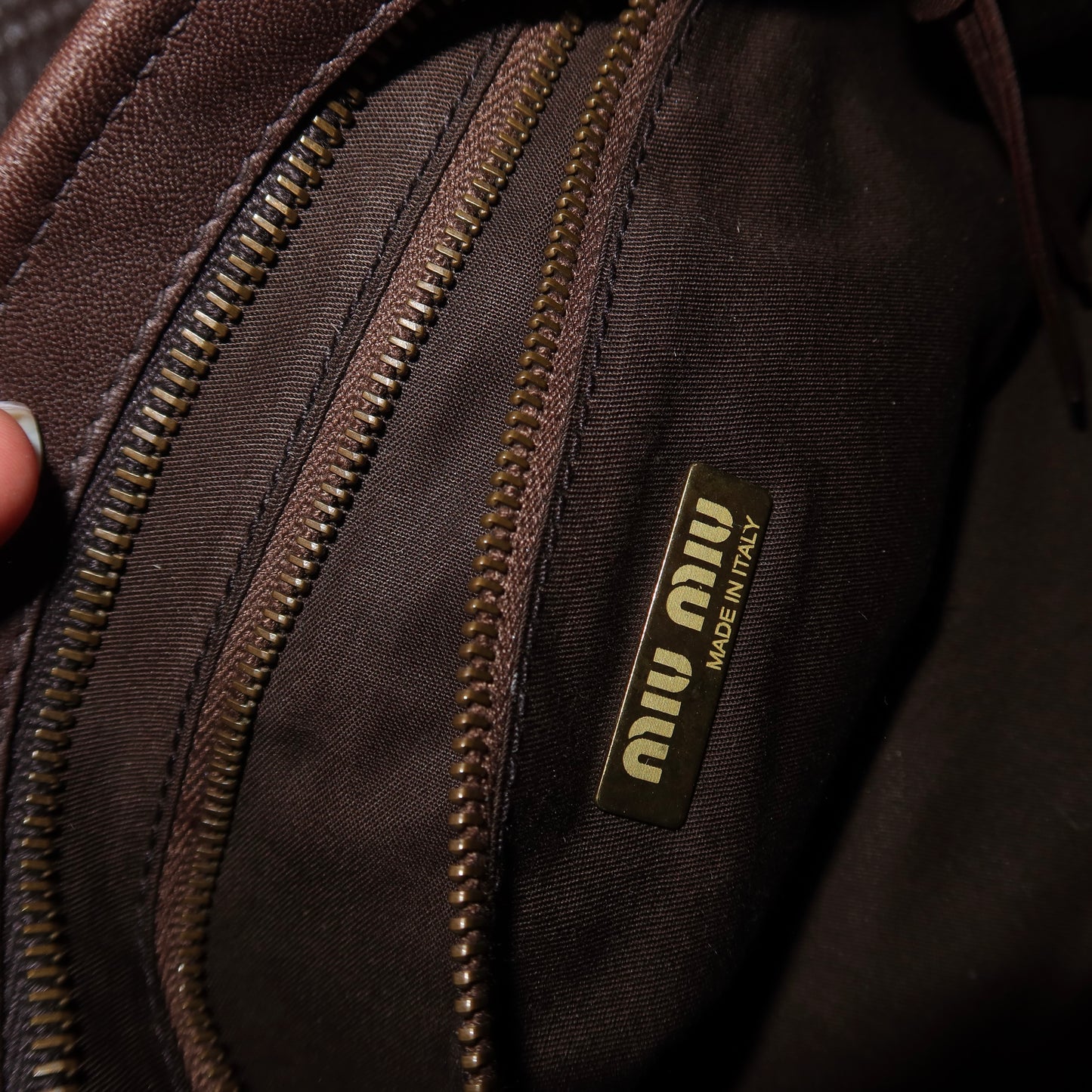 Miu Miu Rare Camouflage Cowhide Bag