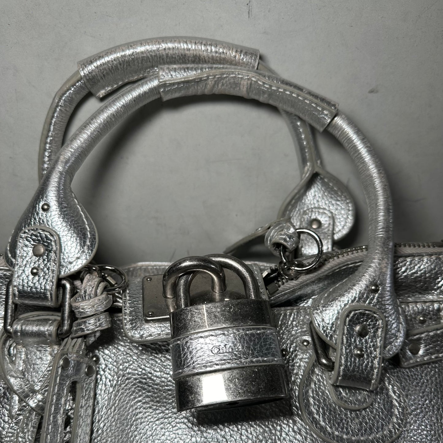 Chloé Silver Paddington Bag
