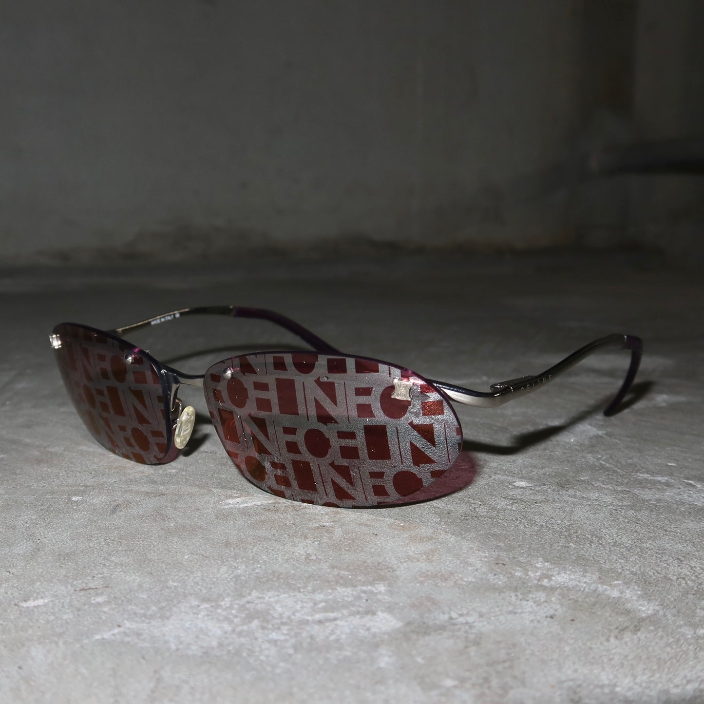 Celine Rare Logo Printed Sunglasses
