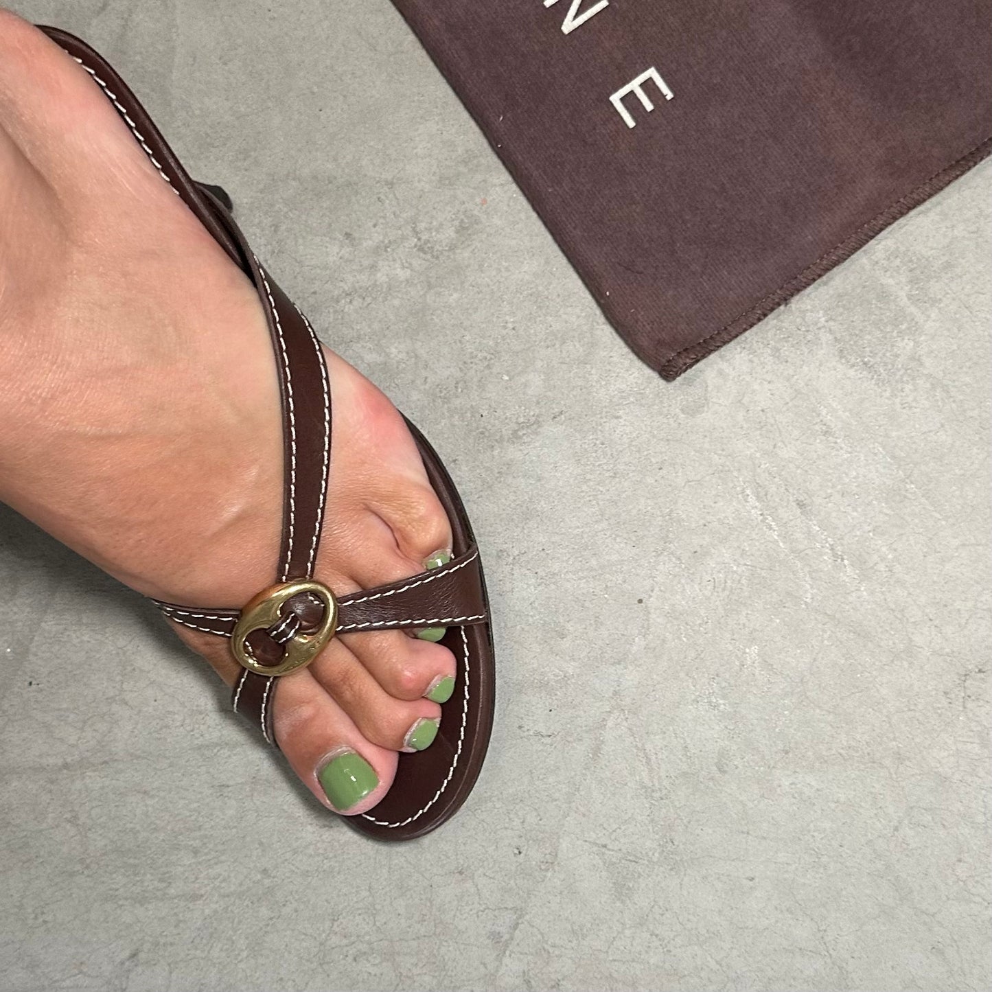 Celine Brown Leather Heels