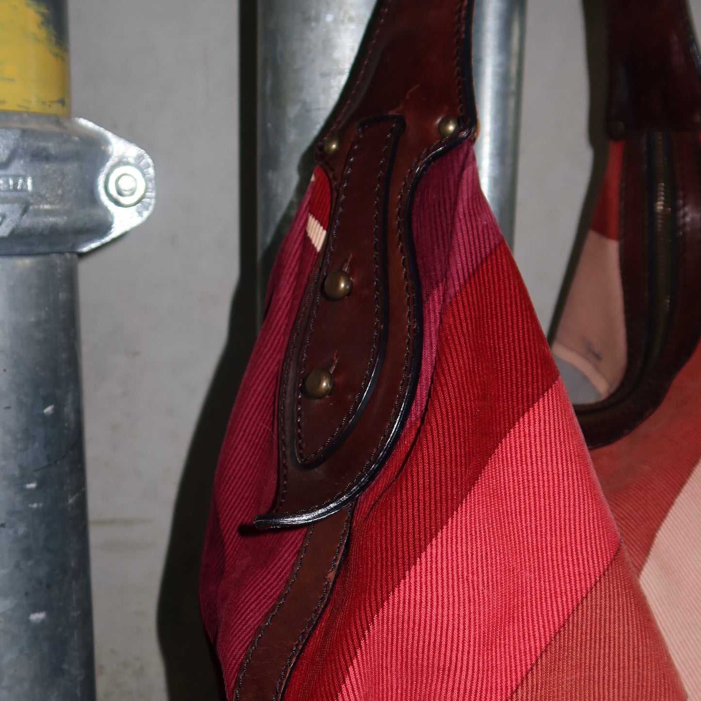 Emilio Pucci Corduroy Printed Hobo Bag