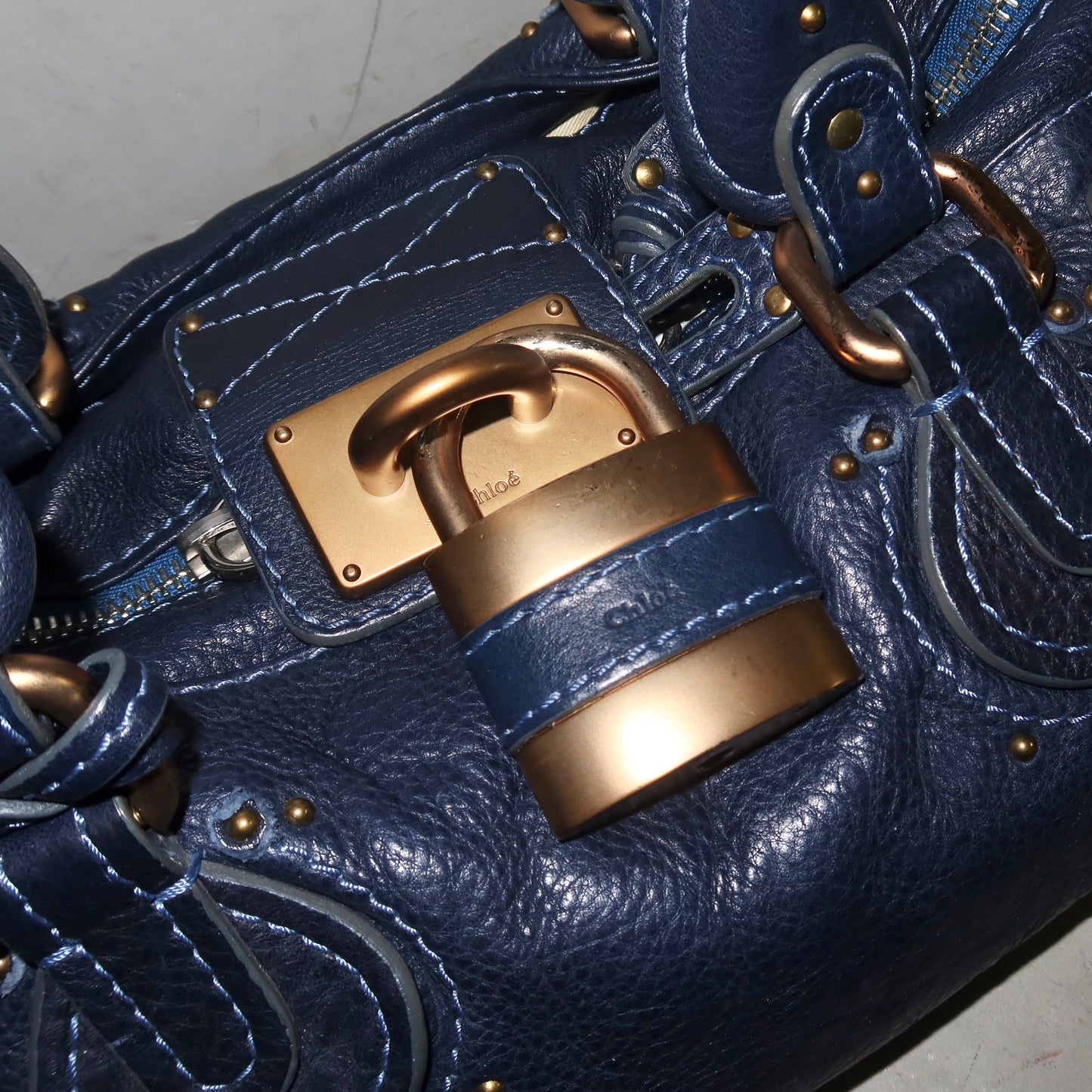 Chloé Navy Paddington Bag