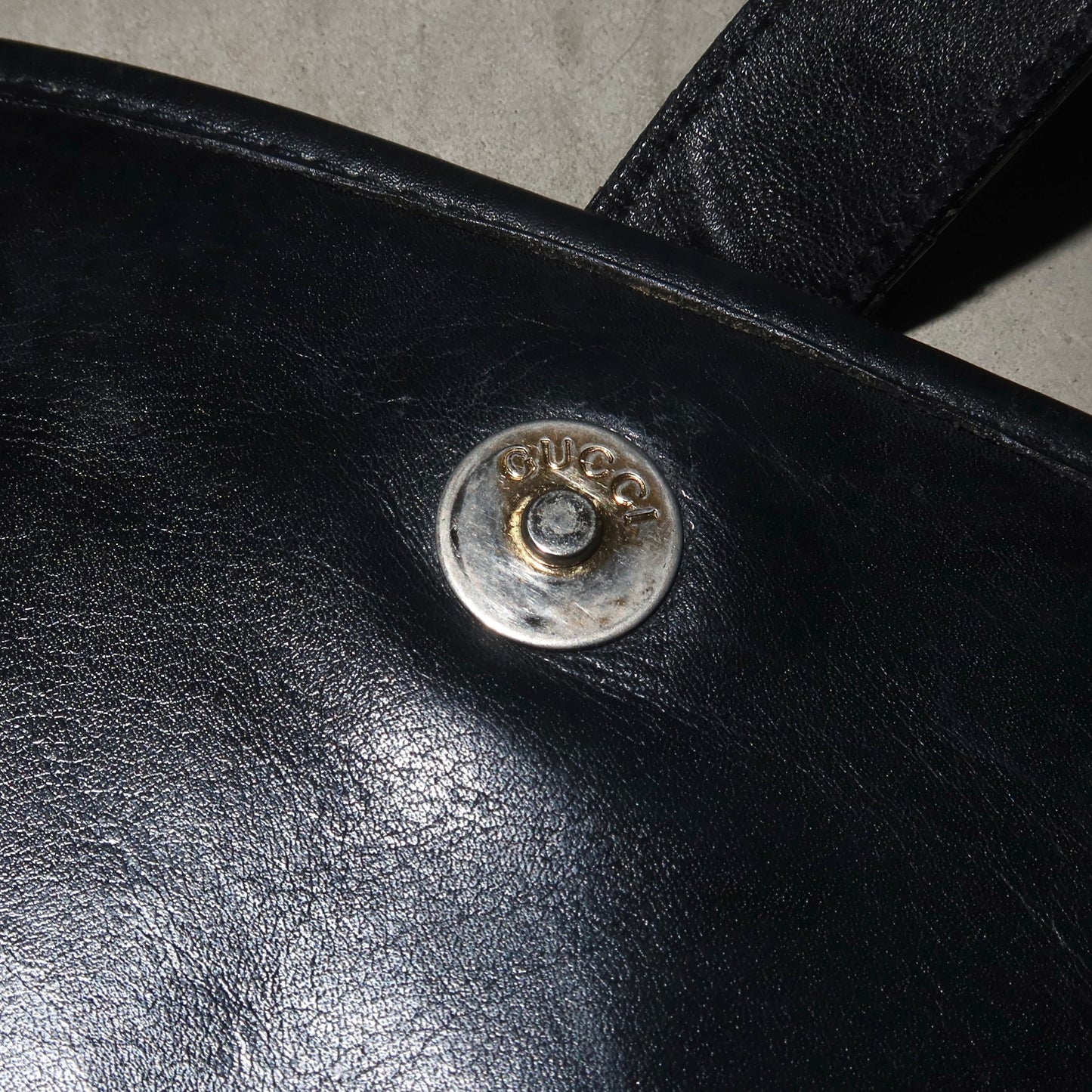 Gucci Black Leather Horsebit Crossbody