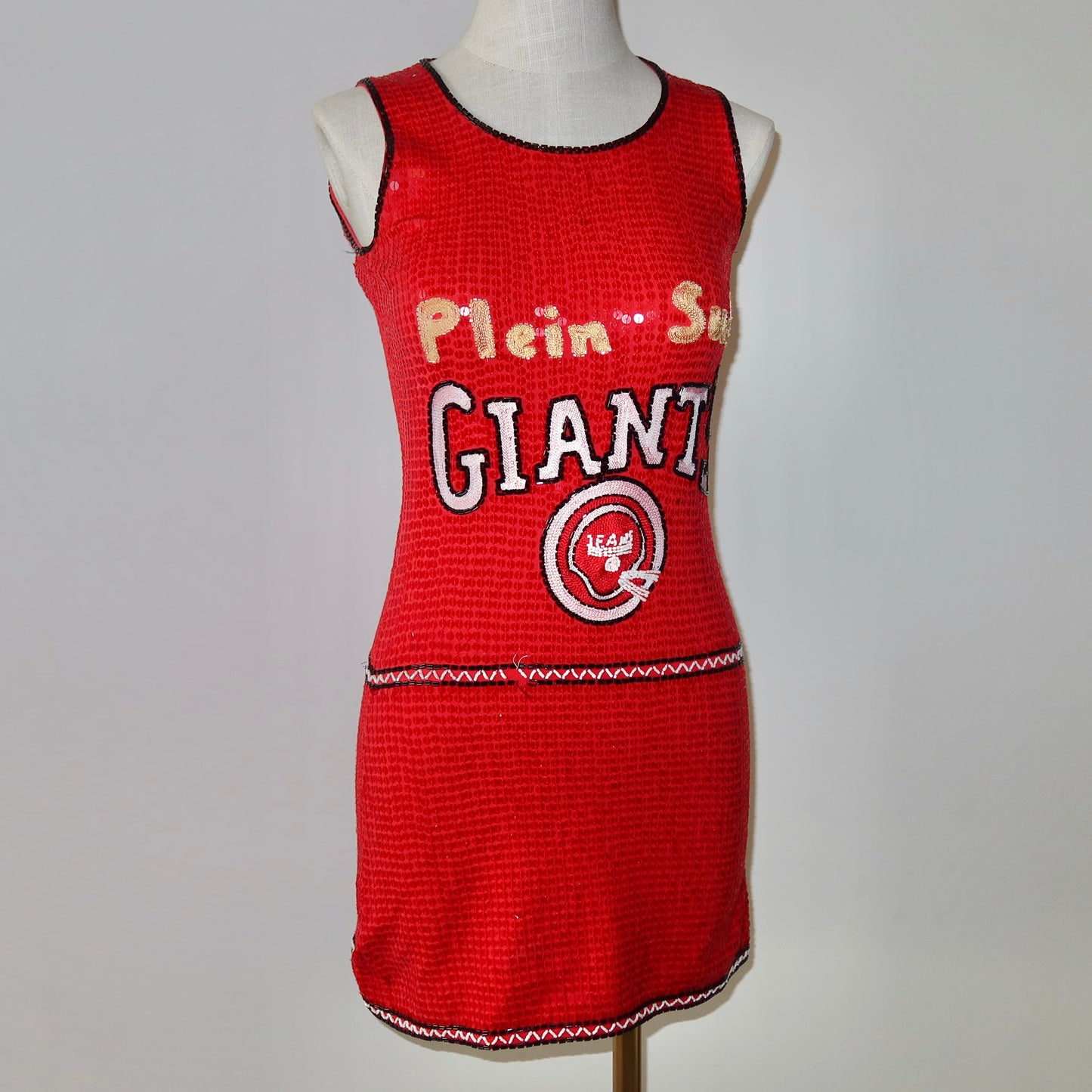 Plein Sud Sequin Basketball Mini Dress