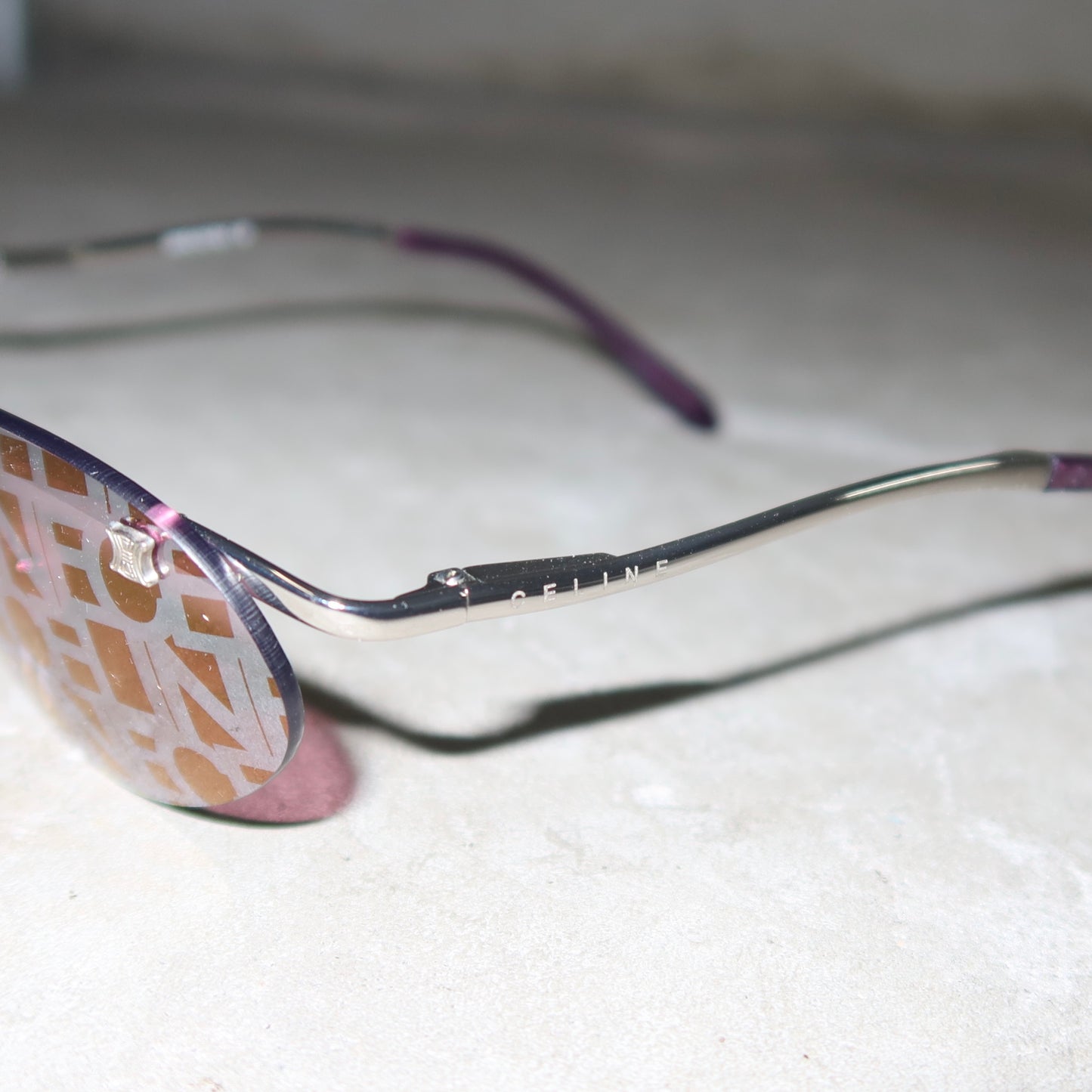 Celine Rare Logo Printed Sunglasses