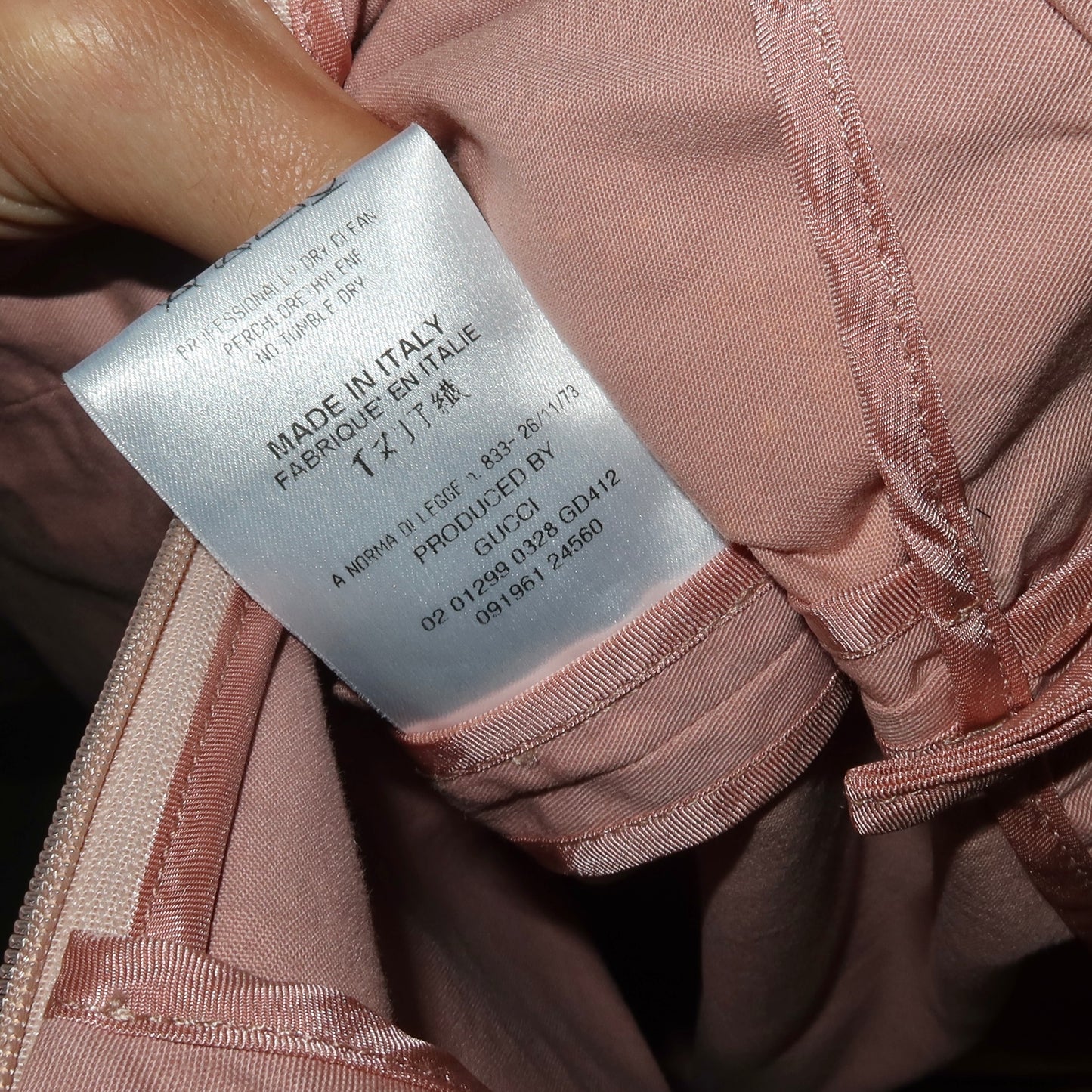 Gucci SS2002 Pink Skirt