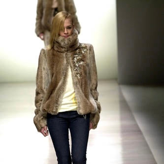 Chloé AW2001 Faux Fur Coat