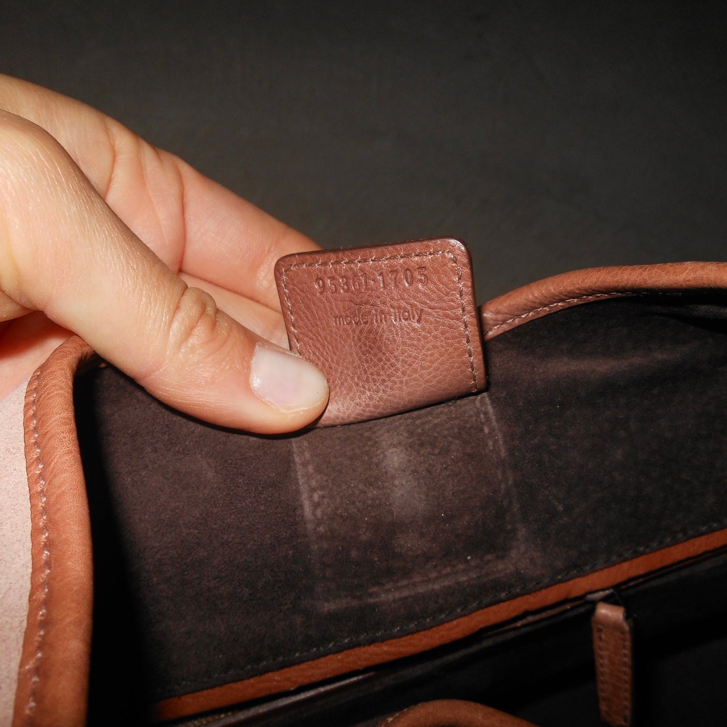 YSL Rare Pink Suede Mombasa with Silver Horn Handle