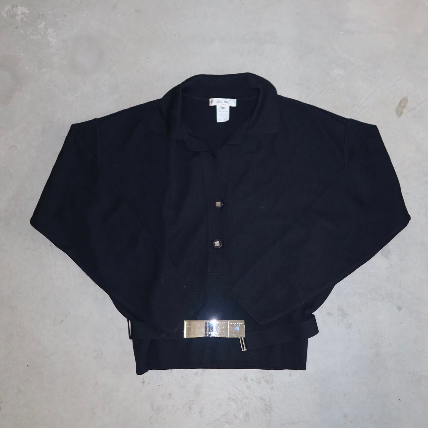Celine Belted Knit Raglan
