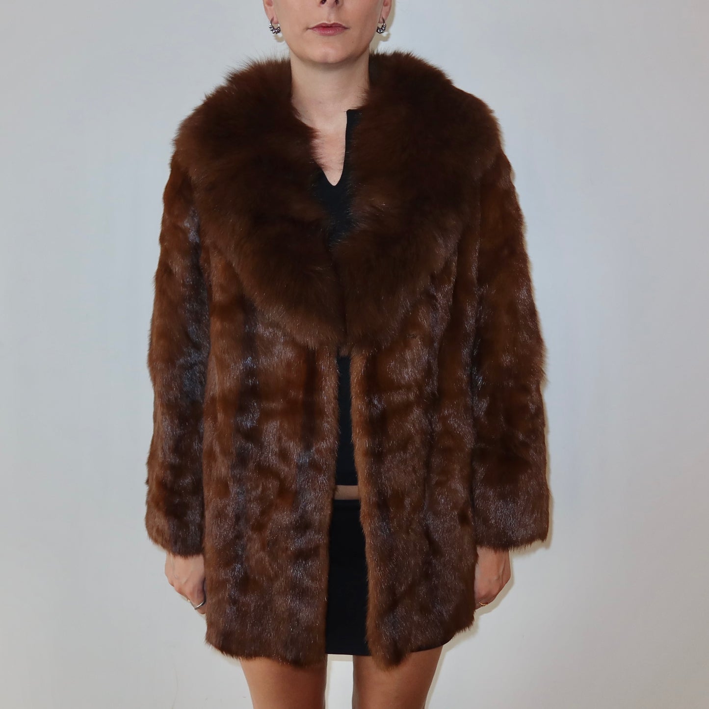 Vintage Brown Fur Coat