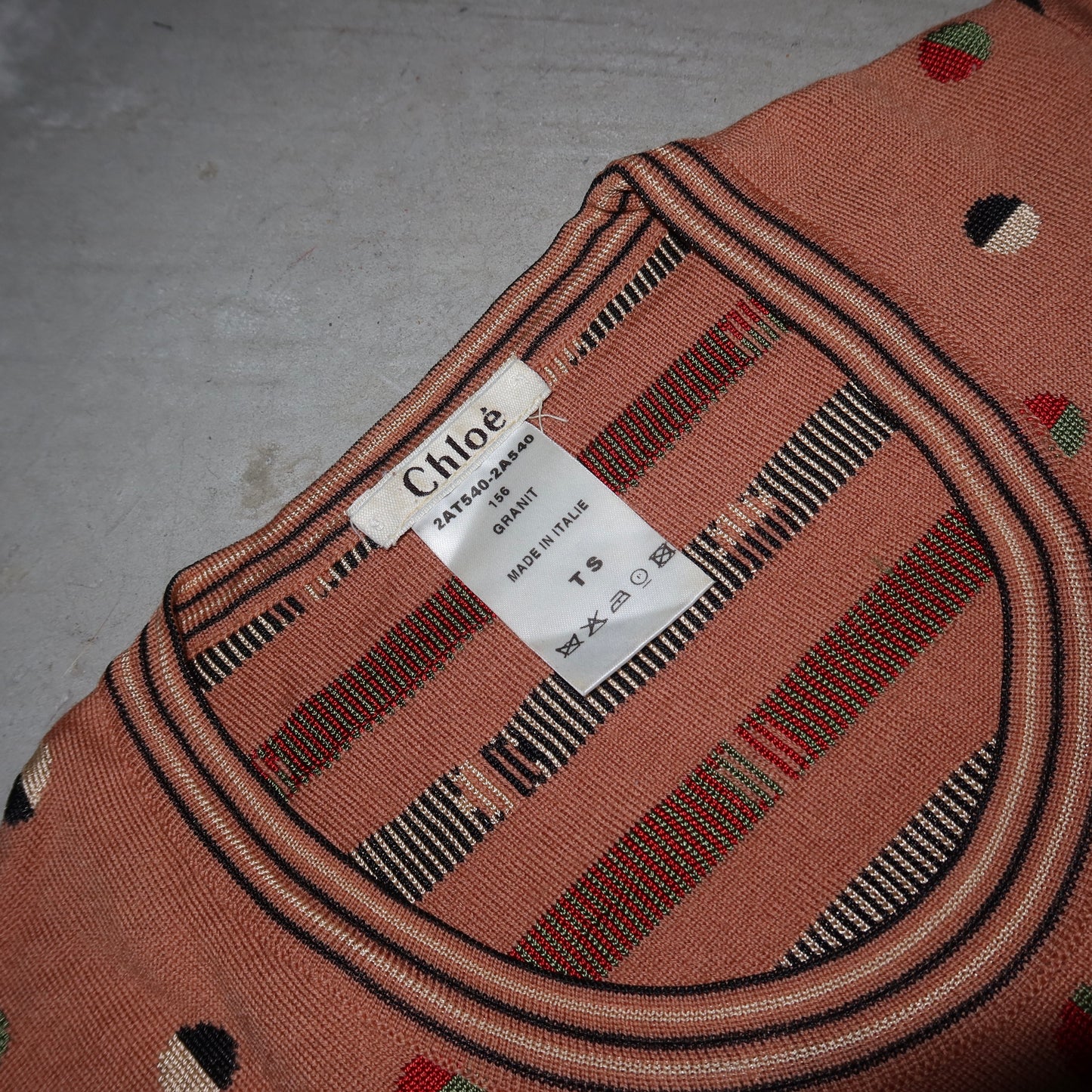 Chloé AW2002 Spots and Stripes Jumper