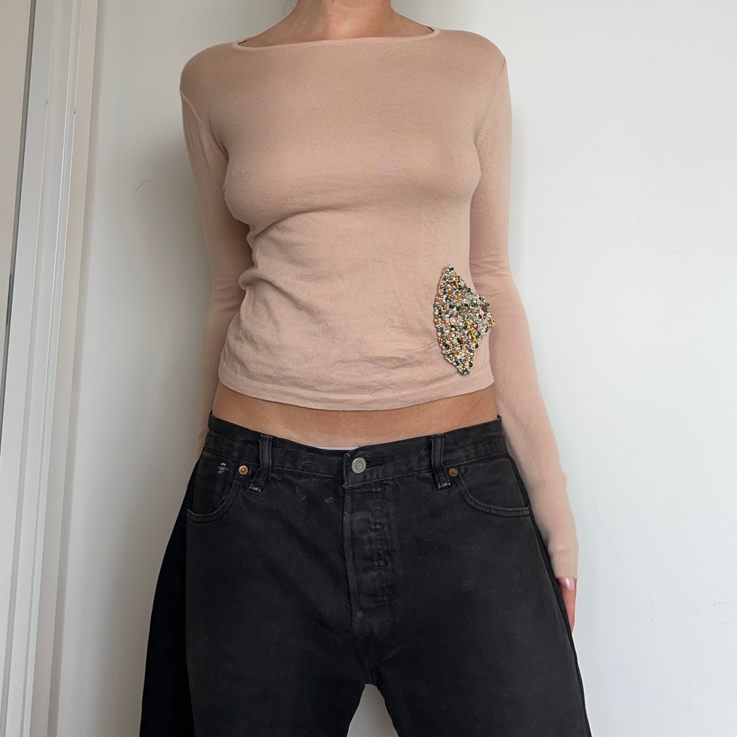 Chloé SS2002 Beaded Jumper