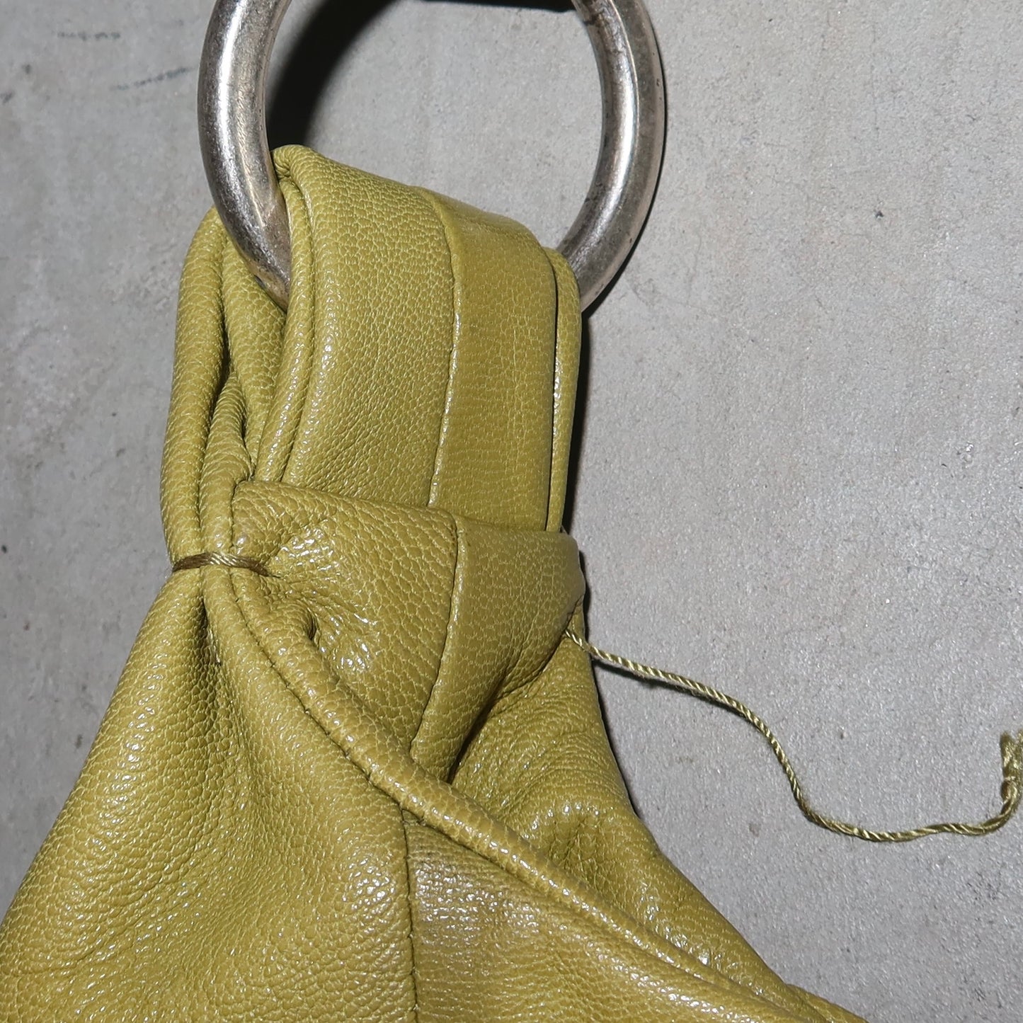 YSL Green Leather Nadja Bag