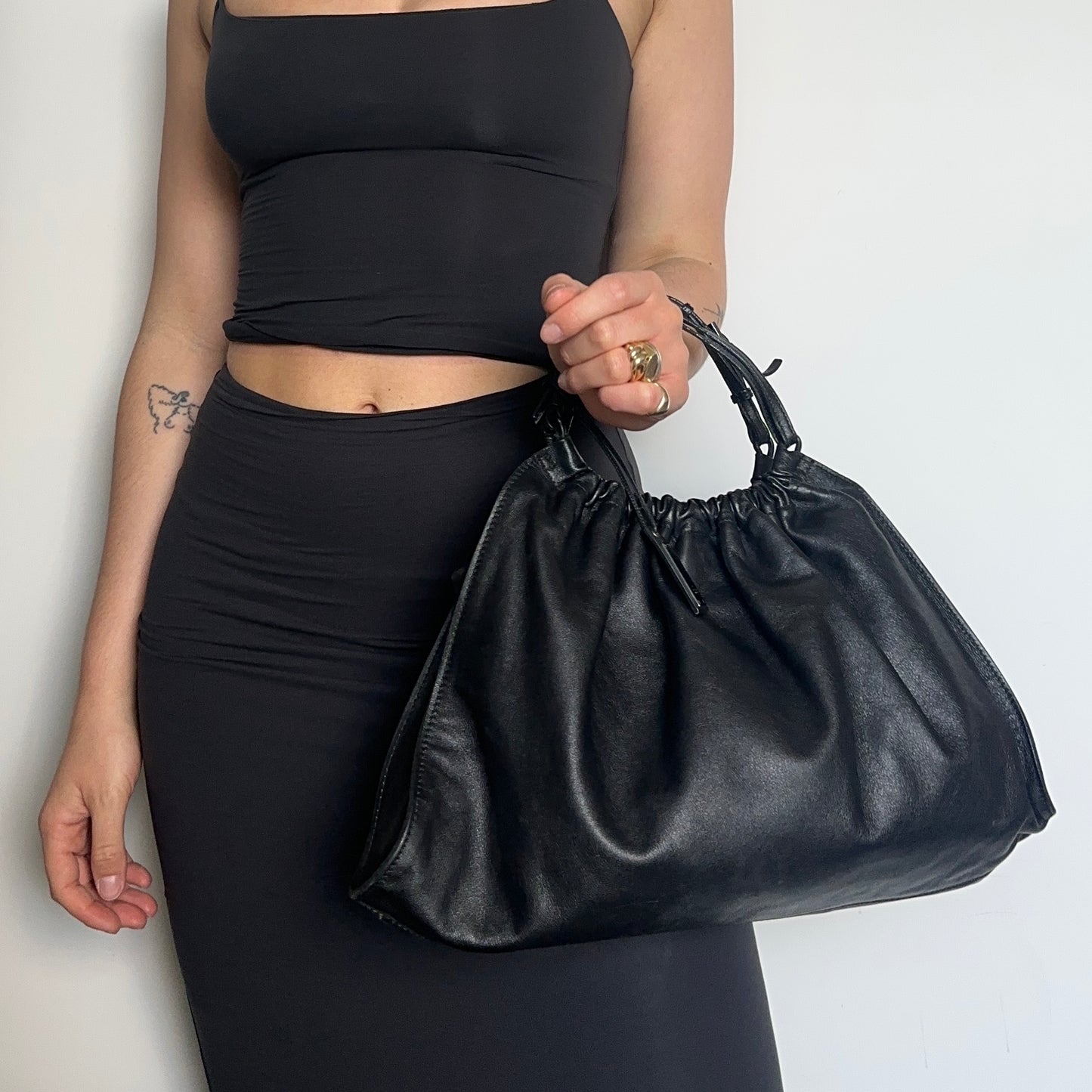 Gucci by Tom Ford Black Leather Bag