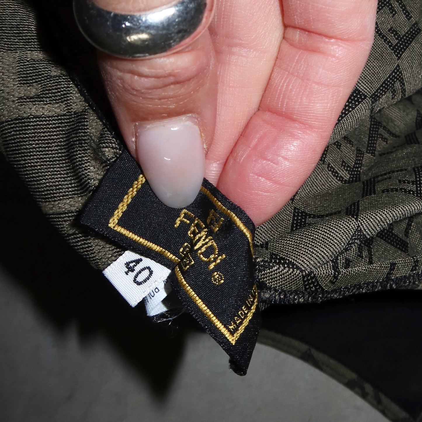 Fendi Zucca Print Monogram Swimsuit