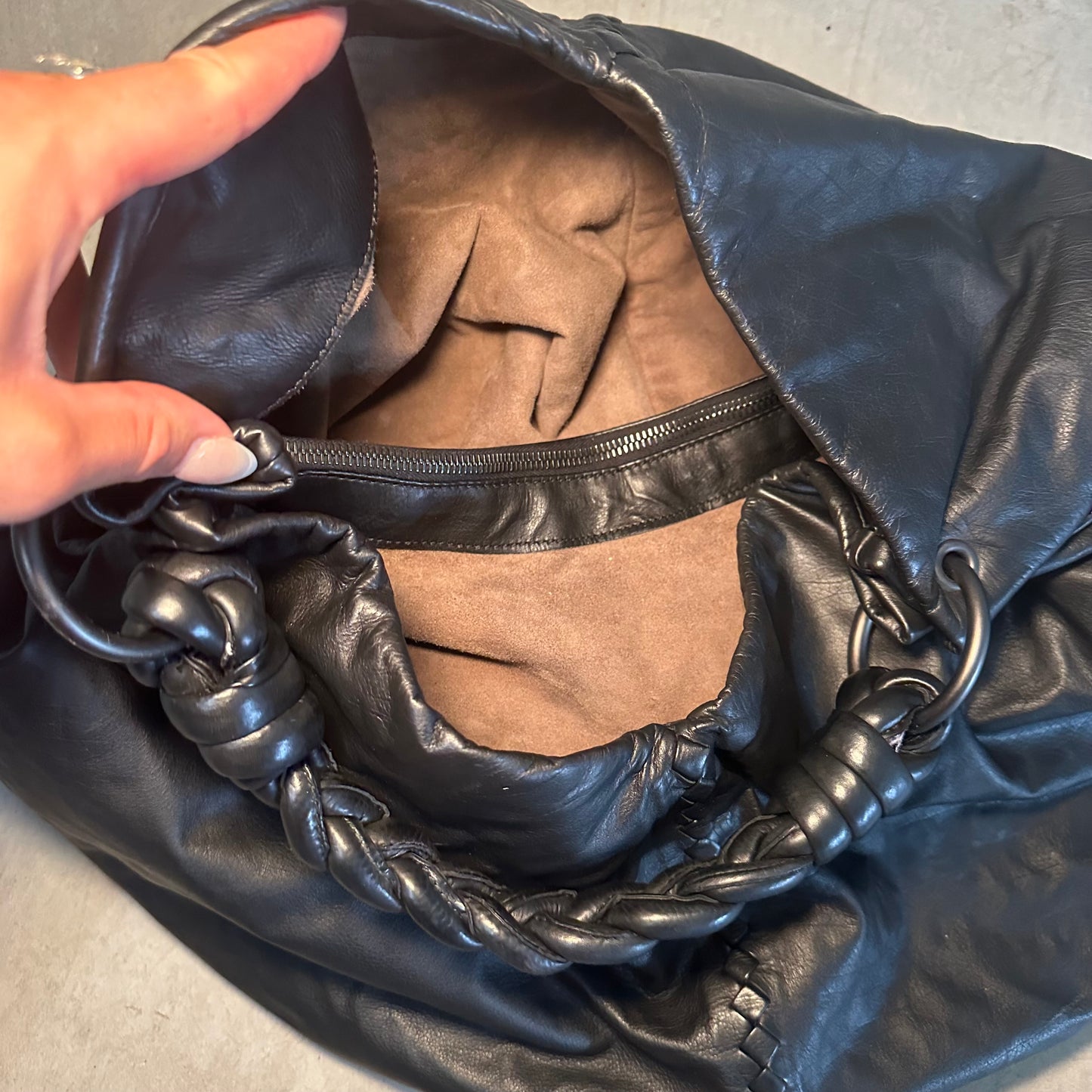 Bottega Veneta Large Aquilone Fortune Cookie Hobo