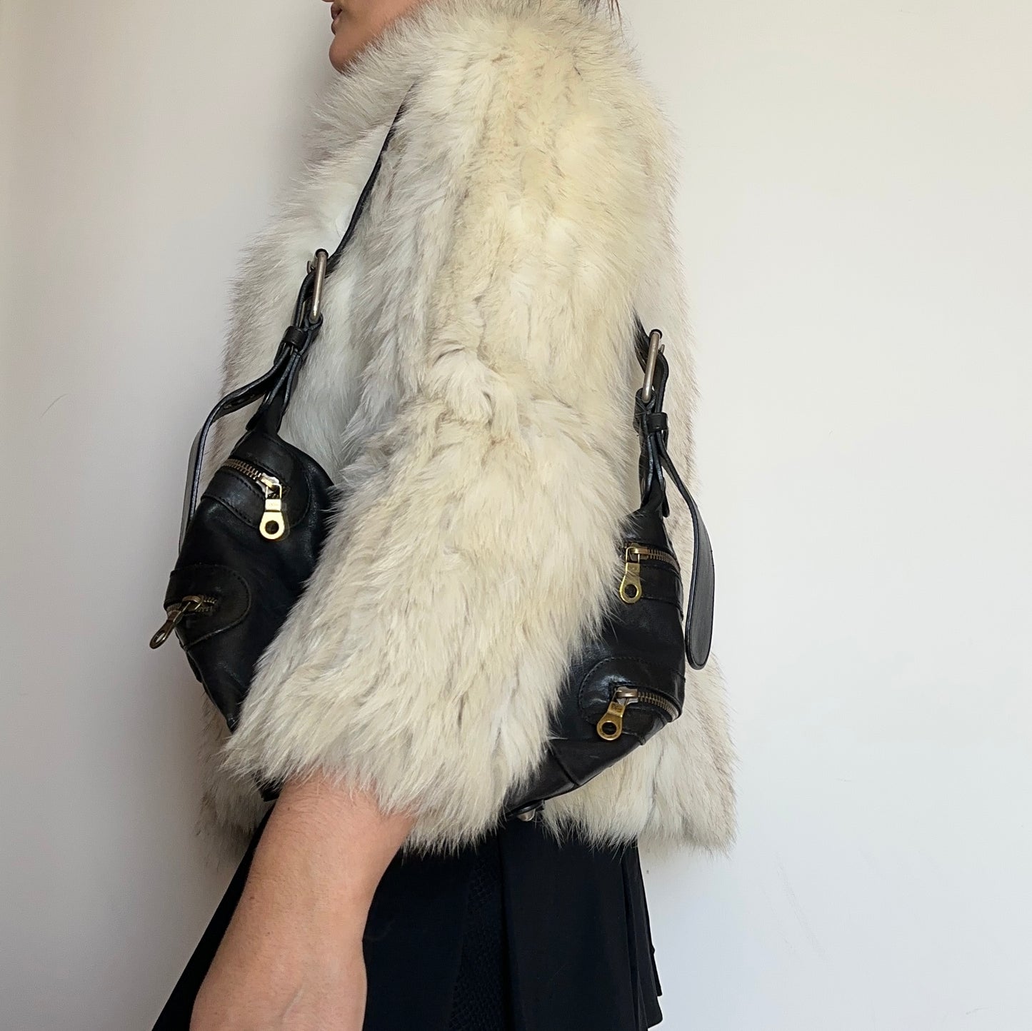 Chloé AW2003 Black Leather Camera Bag