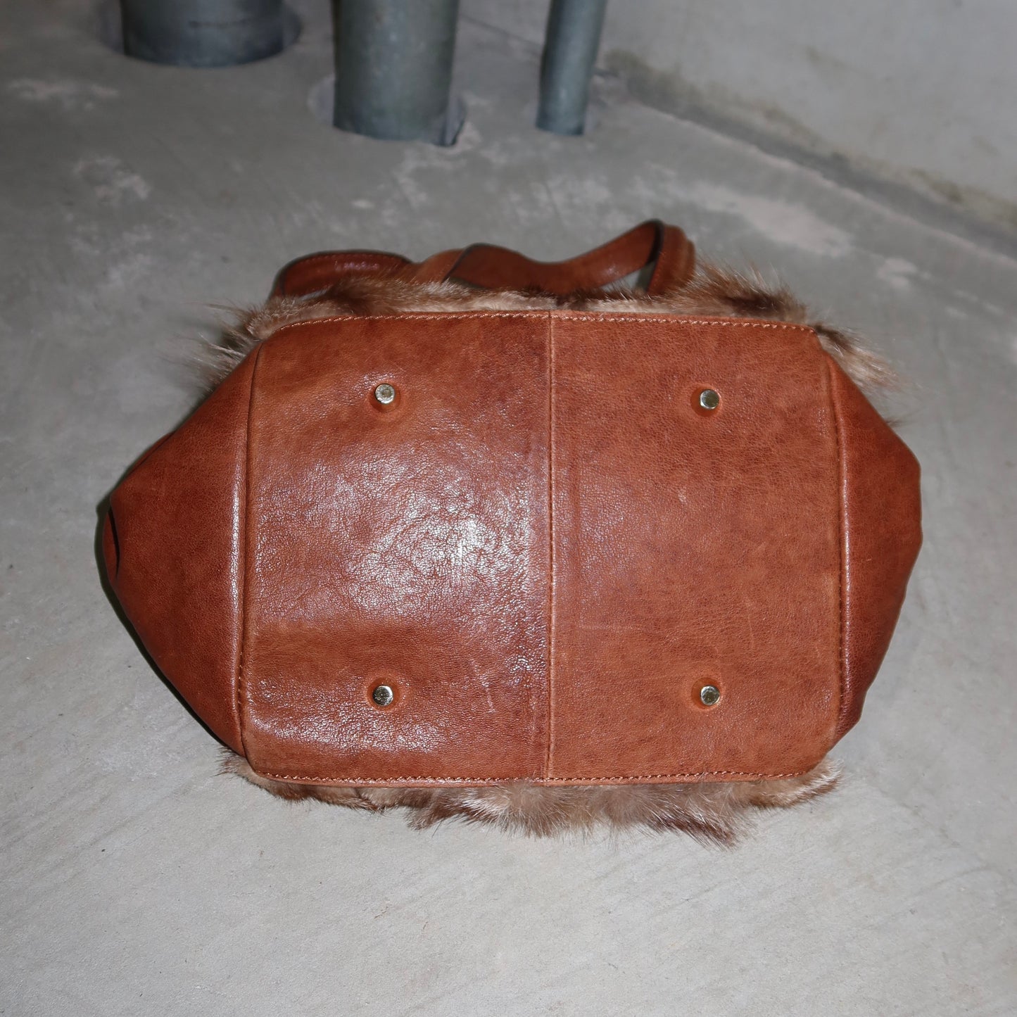 Paolo Masi Brown Fox Fur Bag