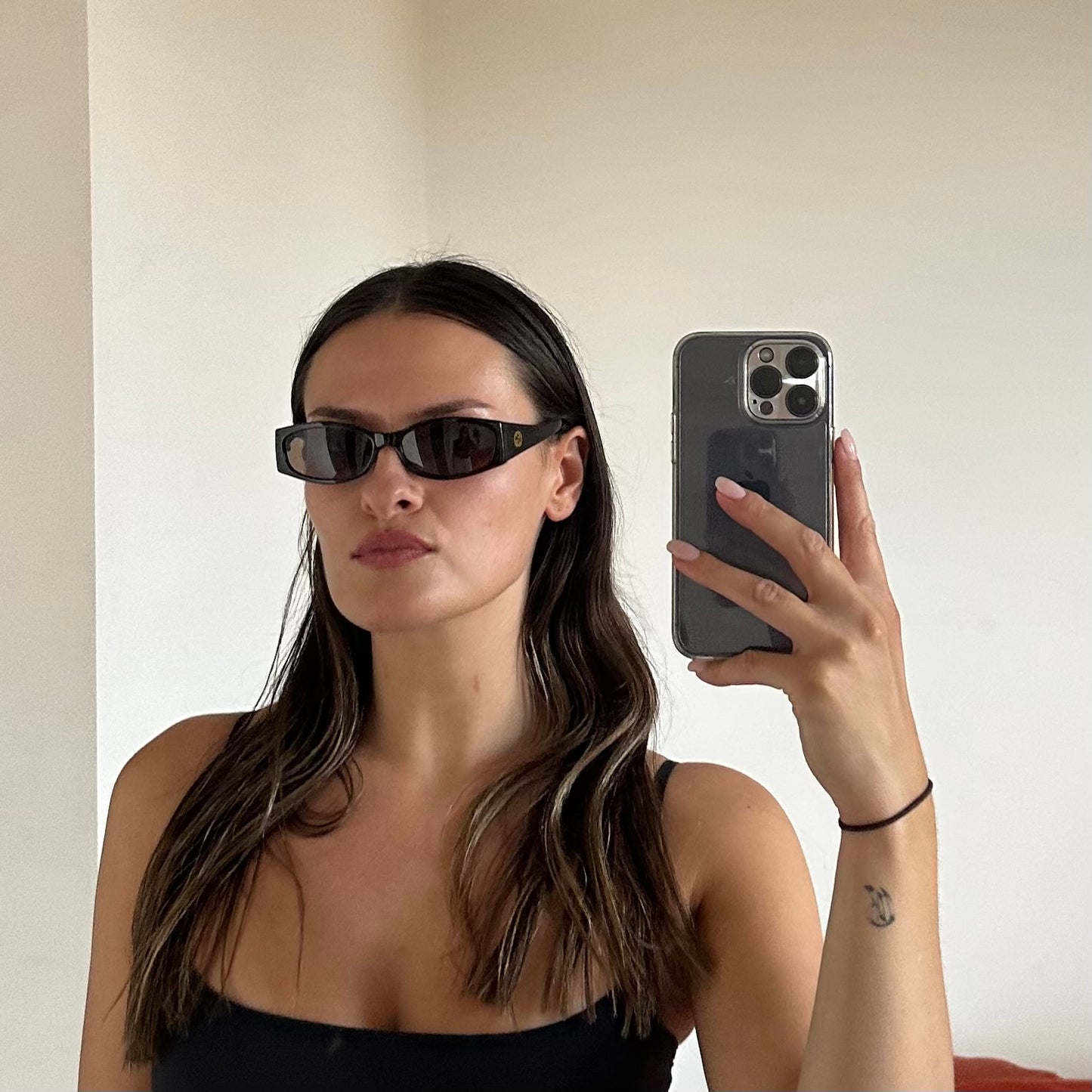 Gucci Brown Sunglasses with Gold GG Logo