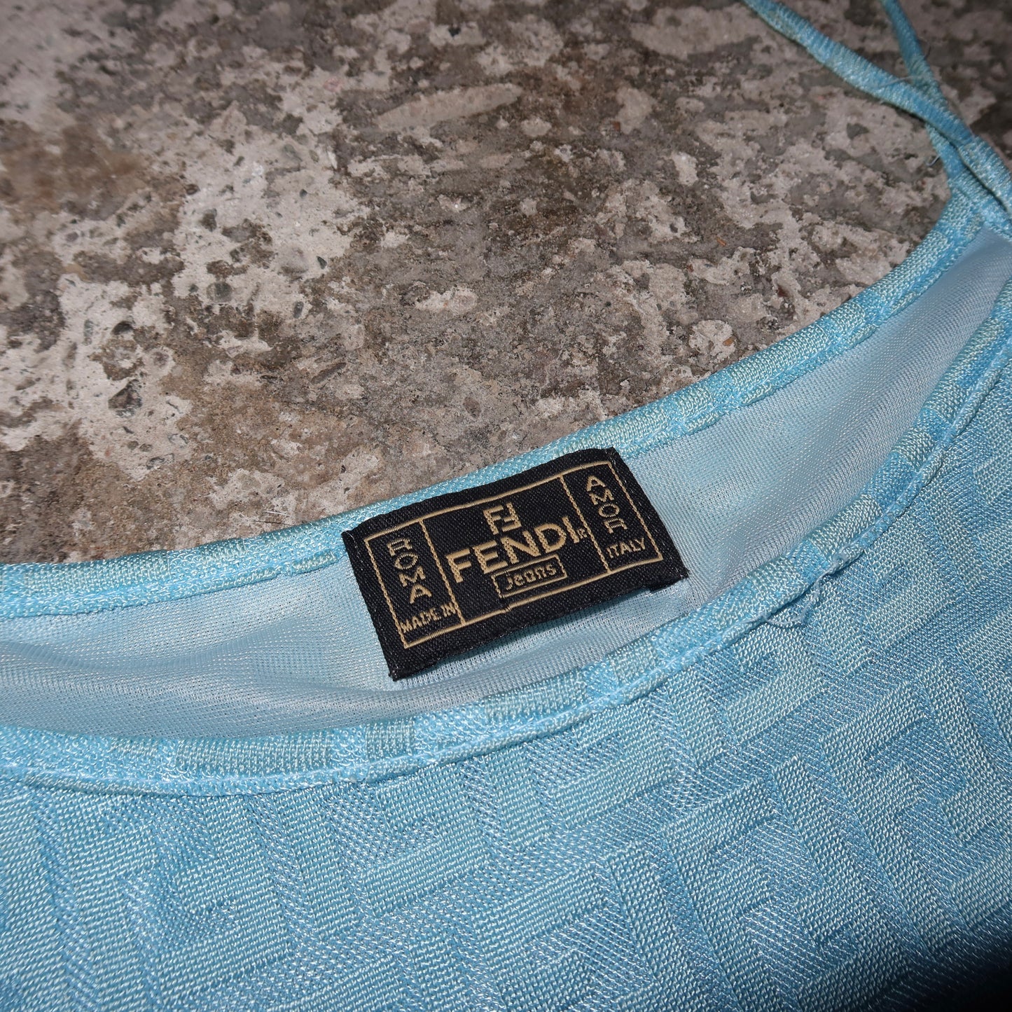 Fendi Blue Monogram Dress