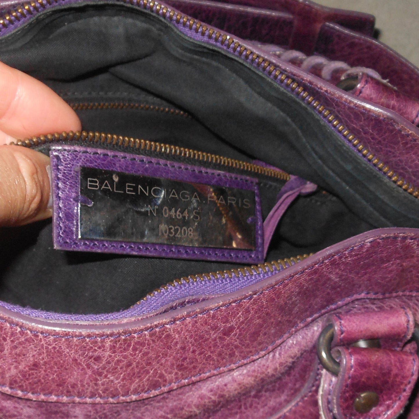 Balenciaga ‘The First’ in Dark Purple