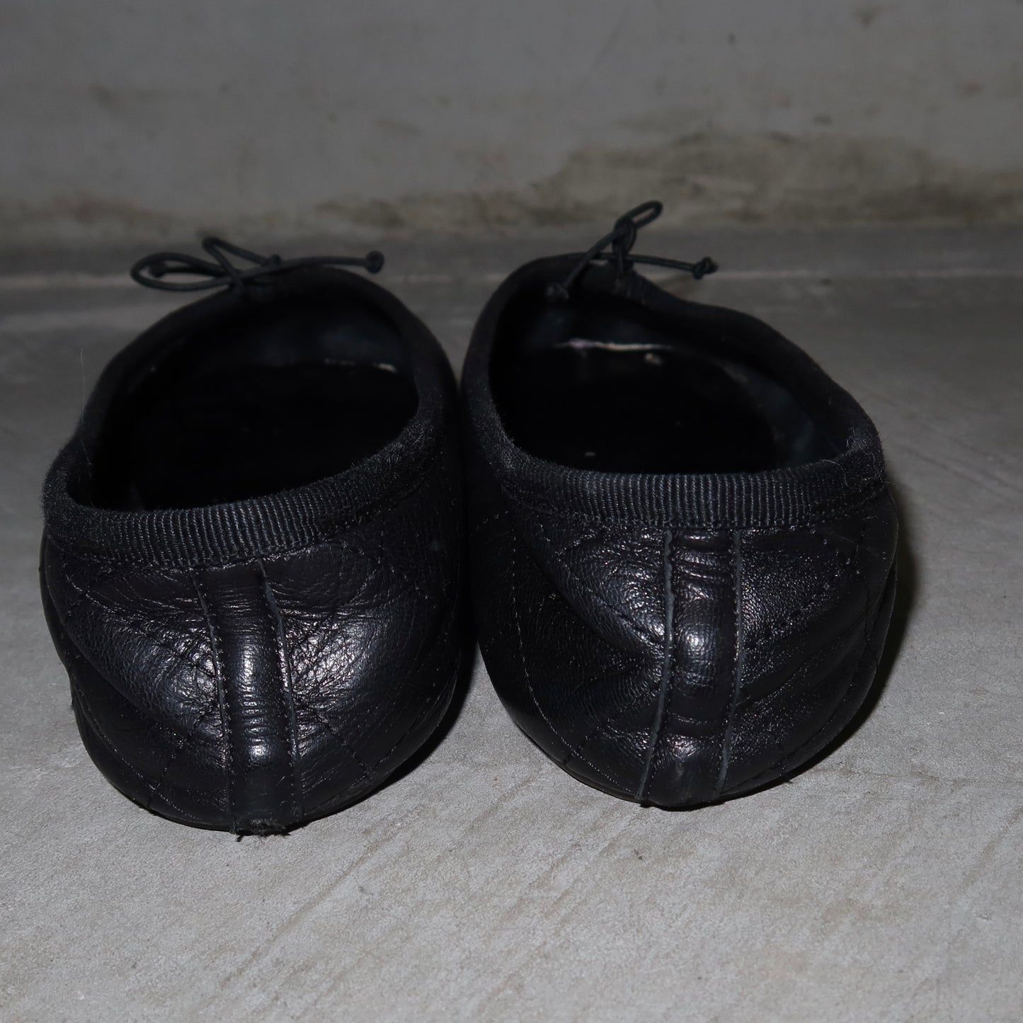Chanel Cambon Black and White Ballet Flats (38)