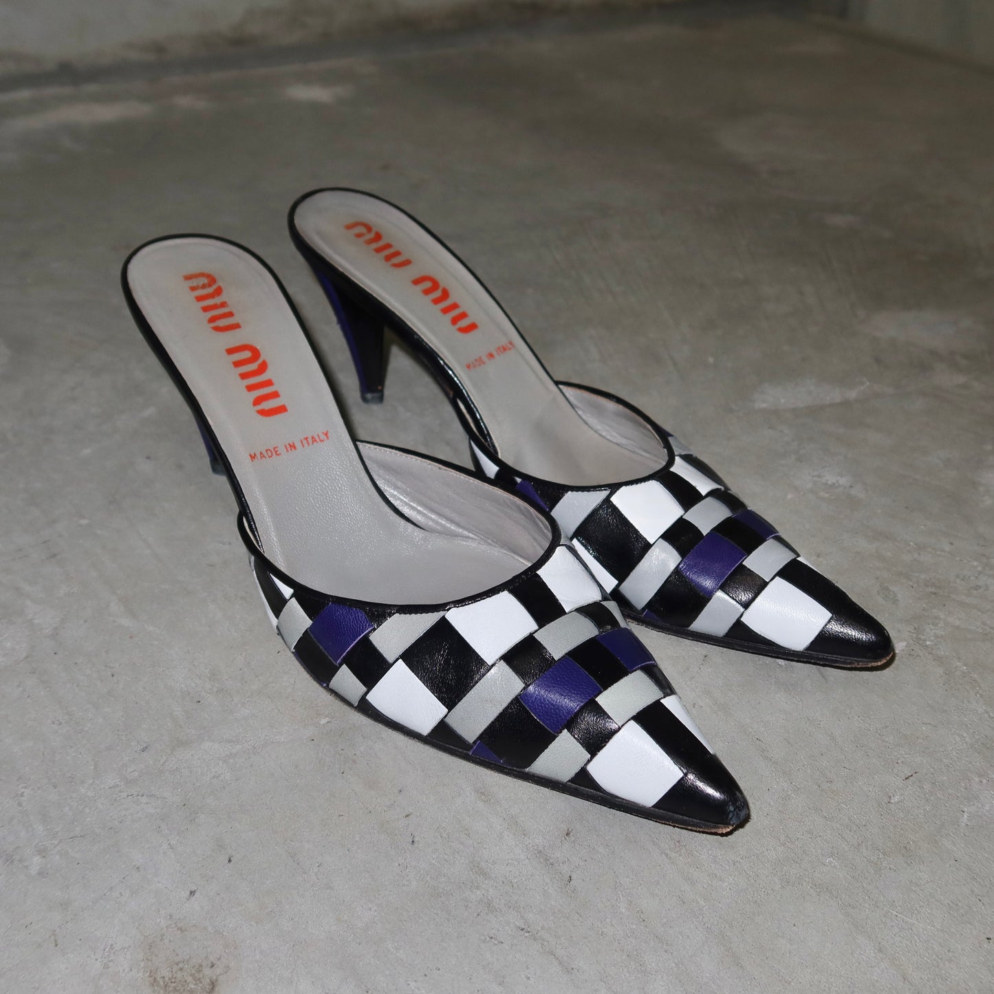 Miu Miu SS2001 Patchwork Mules (40)