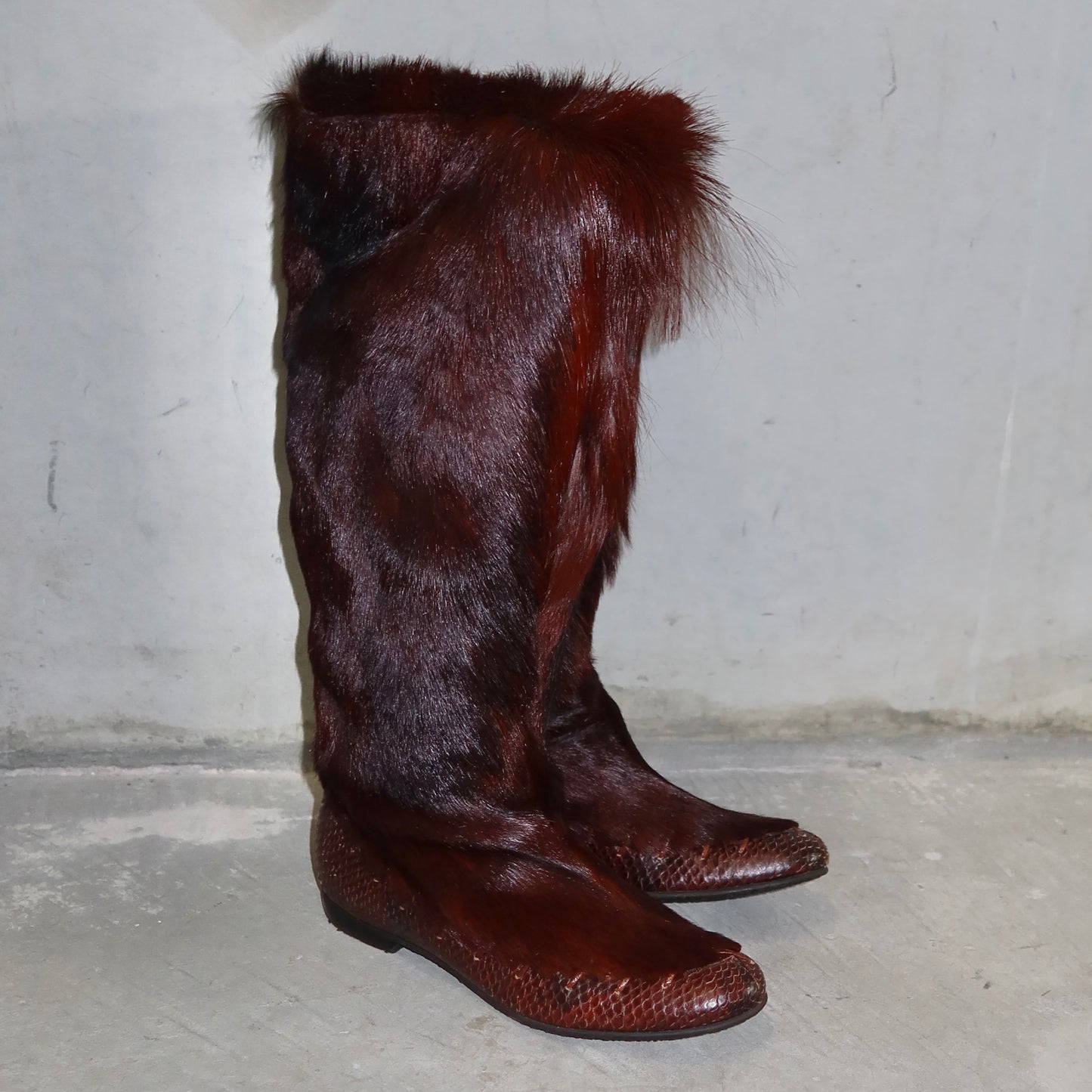 Roberto Cavalli Real Fur Boots (37)