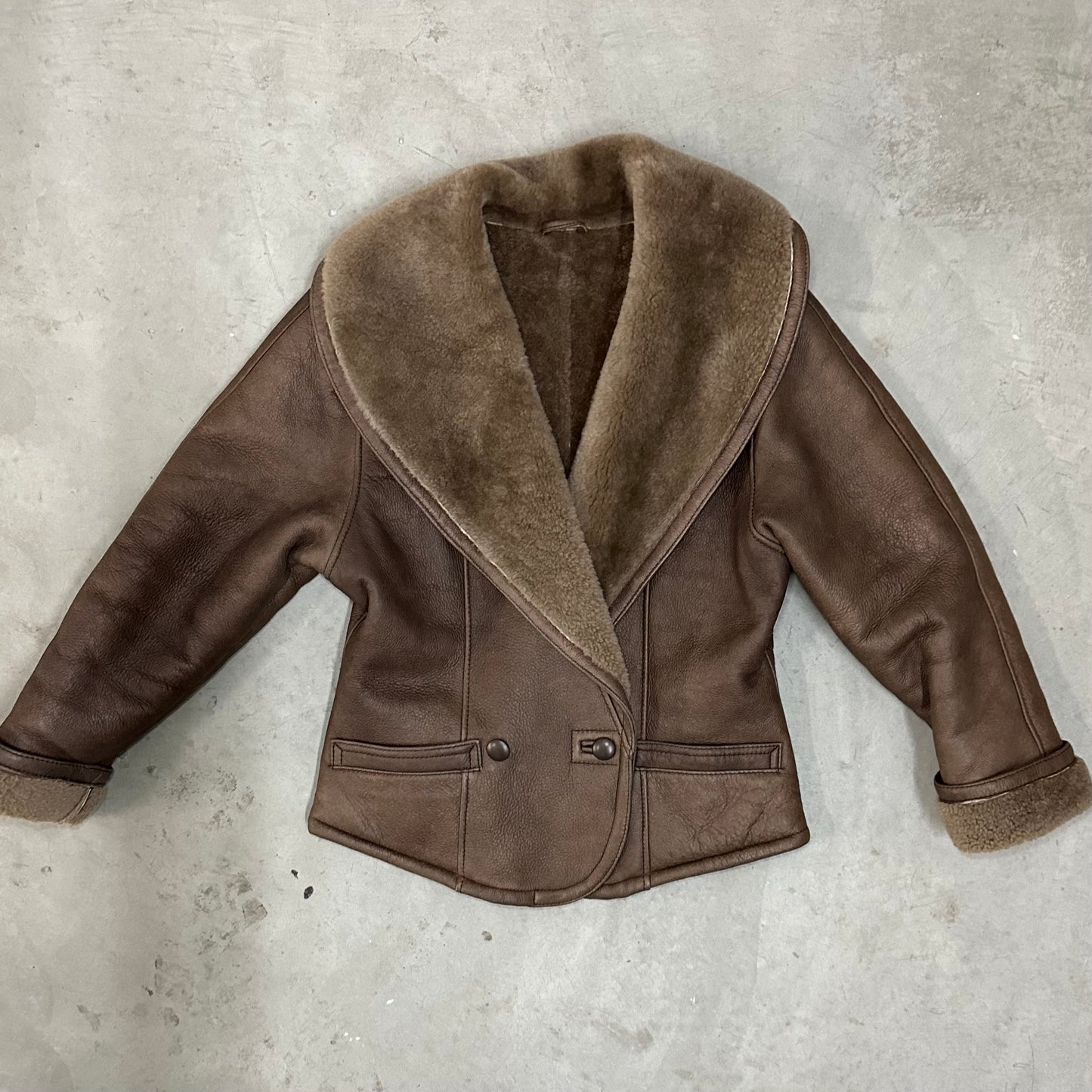 Blumarine Leather Shearling Jacket