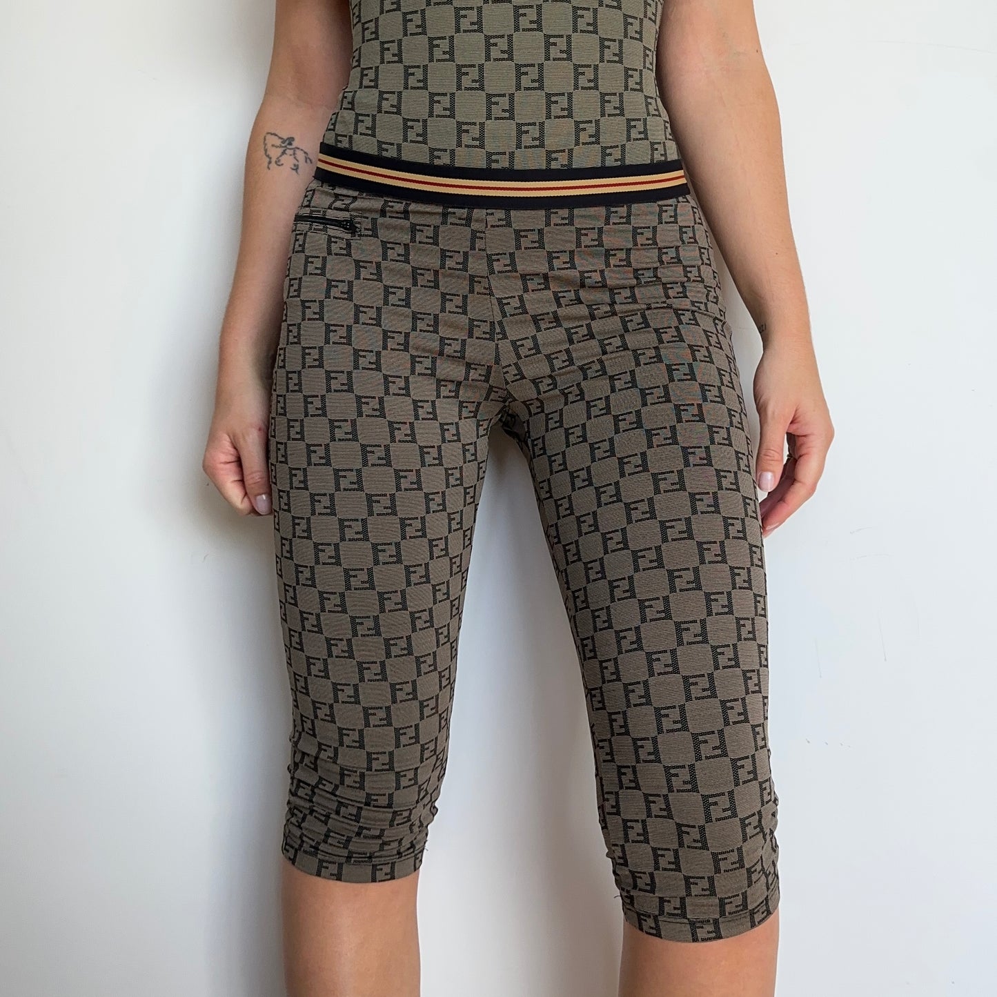 Fendi Mare Zucca Print Capris