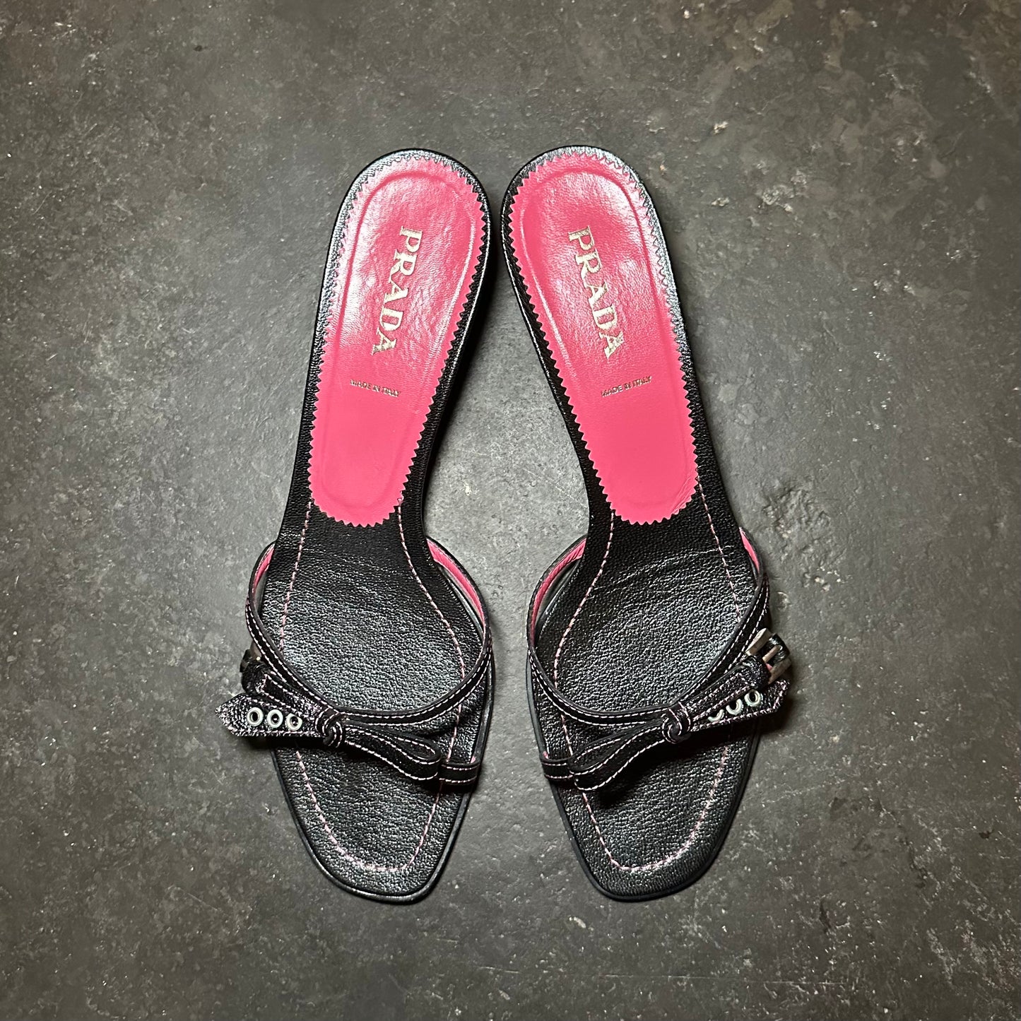 Prada Buckle Strap Kitten Heels (40)
