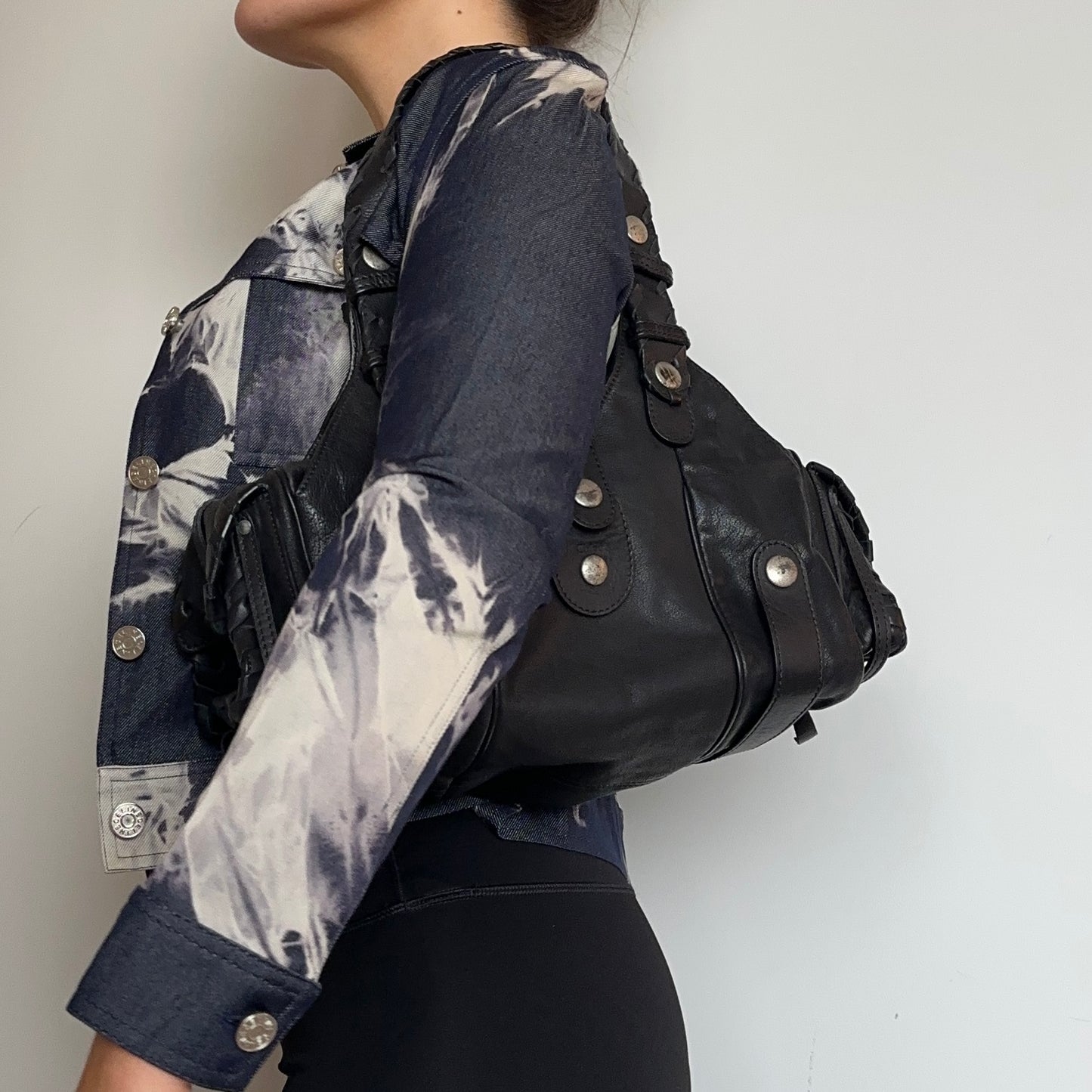Chloé Black Leather Silverado