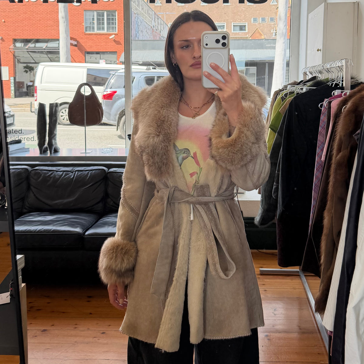 Vintage Shearling and Fur Coat