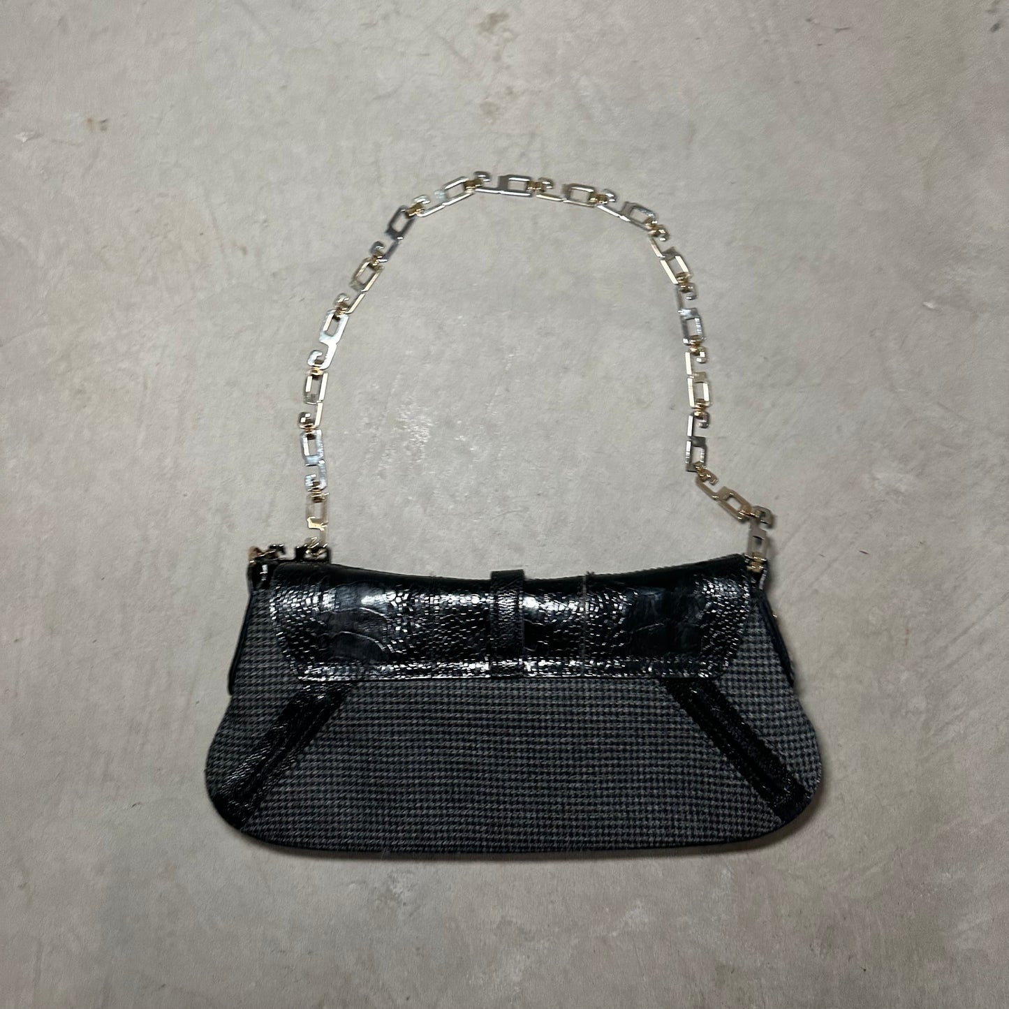 Dolce & Gabbana Houndstooth Flap Bag