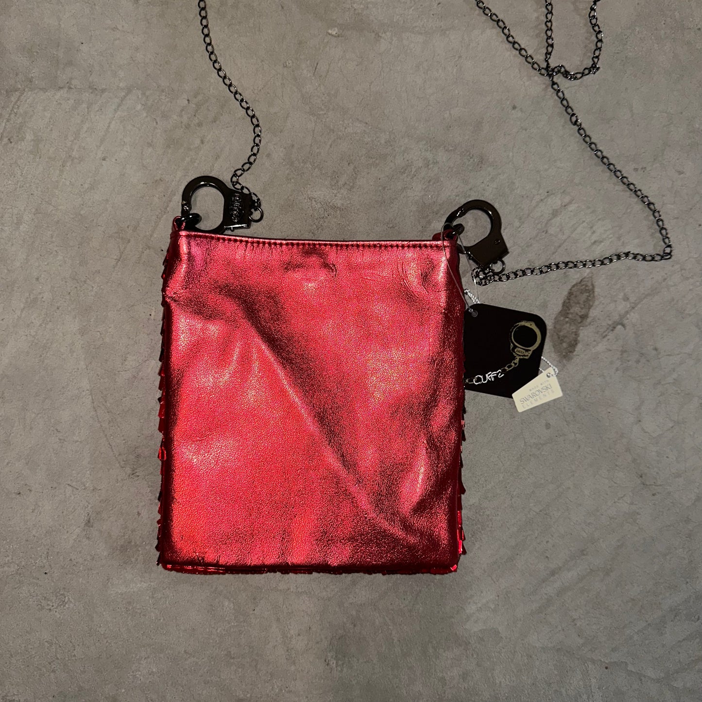Cuffz BNWT Red Sequin Mini Crossbody Bag