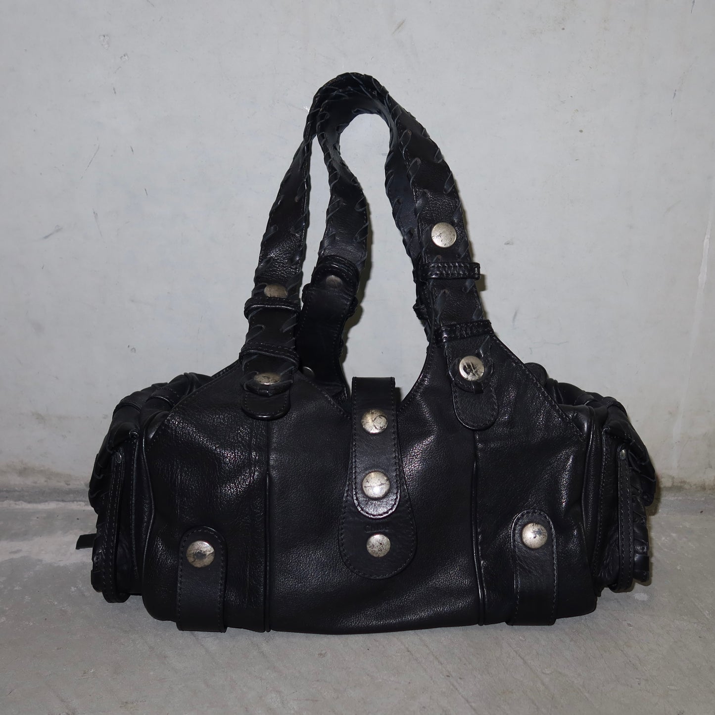 Chloé Black Leather Silverado