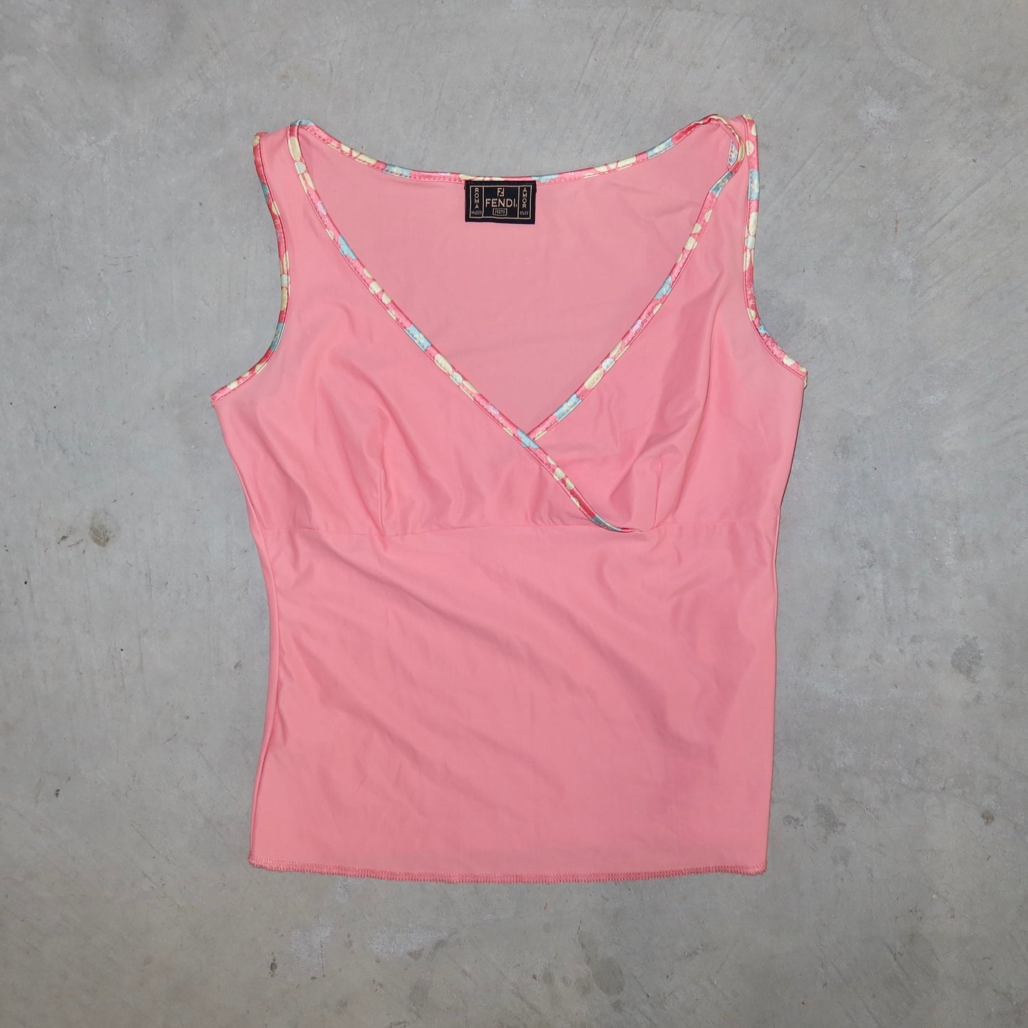 Fendi Pink Summer Tank Top