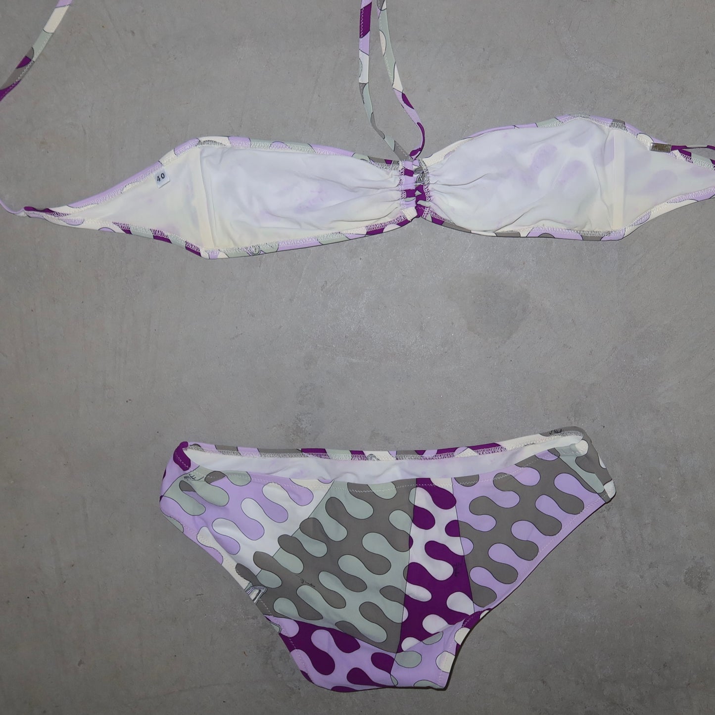 Emilio Pucci Purple Swirl Bikini