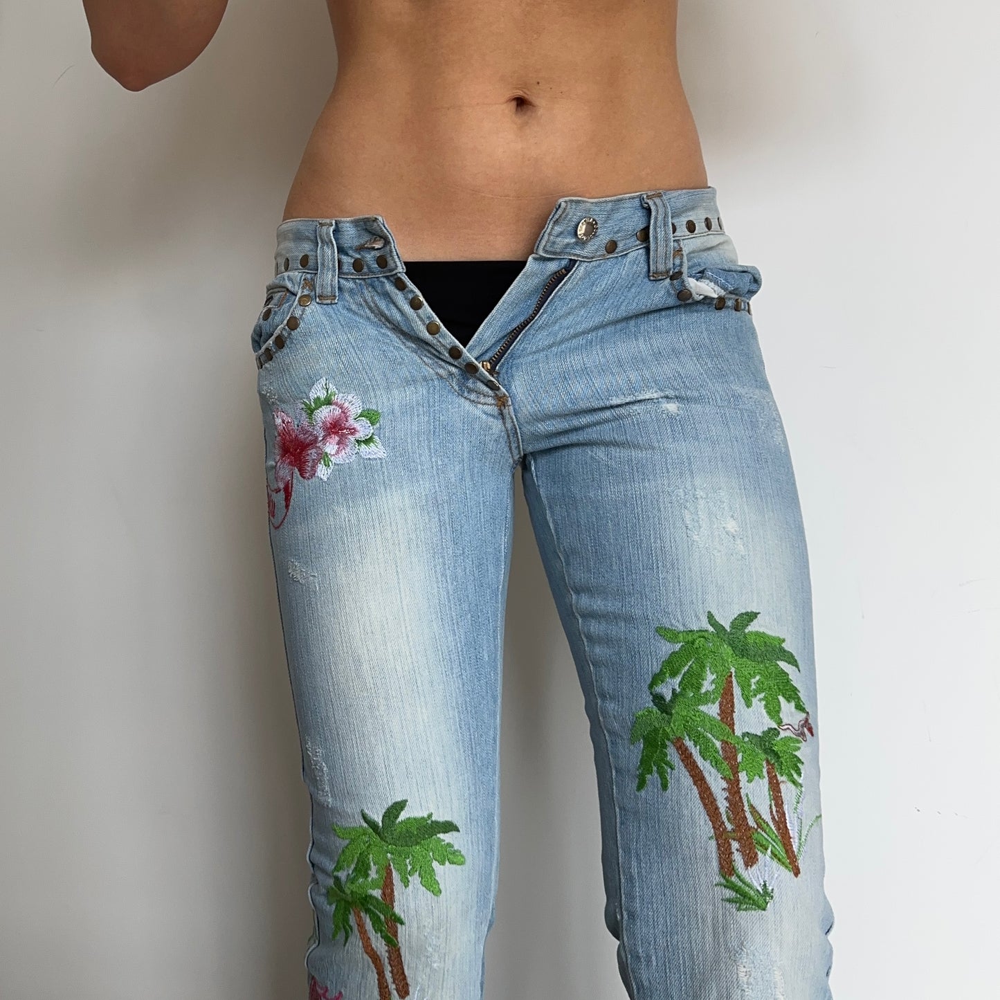 Dolce & Gabbana SS2005 Honolulu Embroidered Jeans