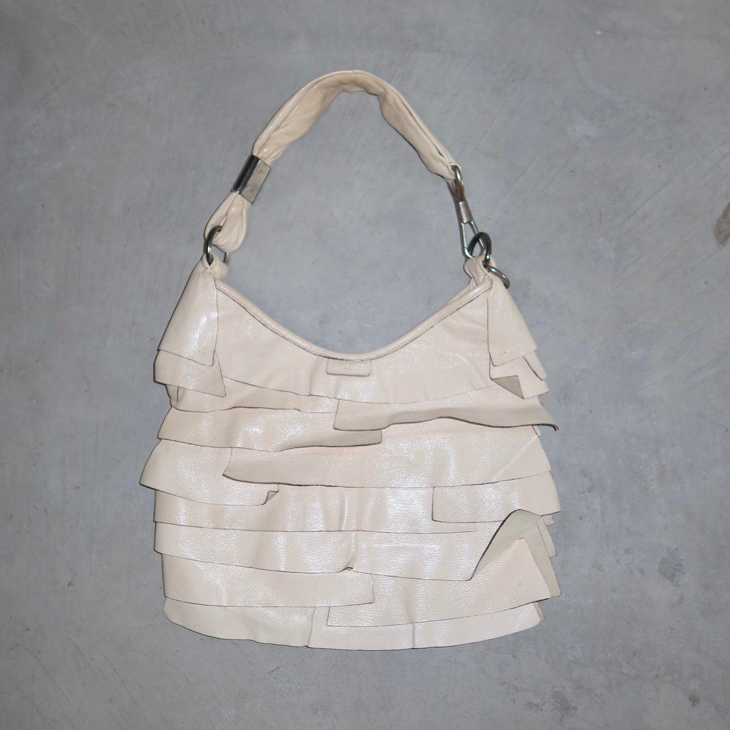 YSL Cream Leather St Tropez Bag
