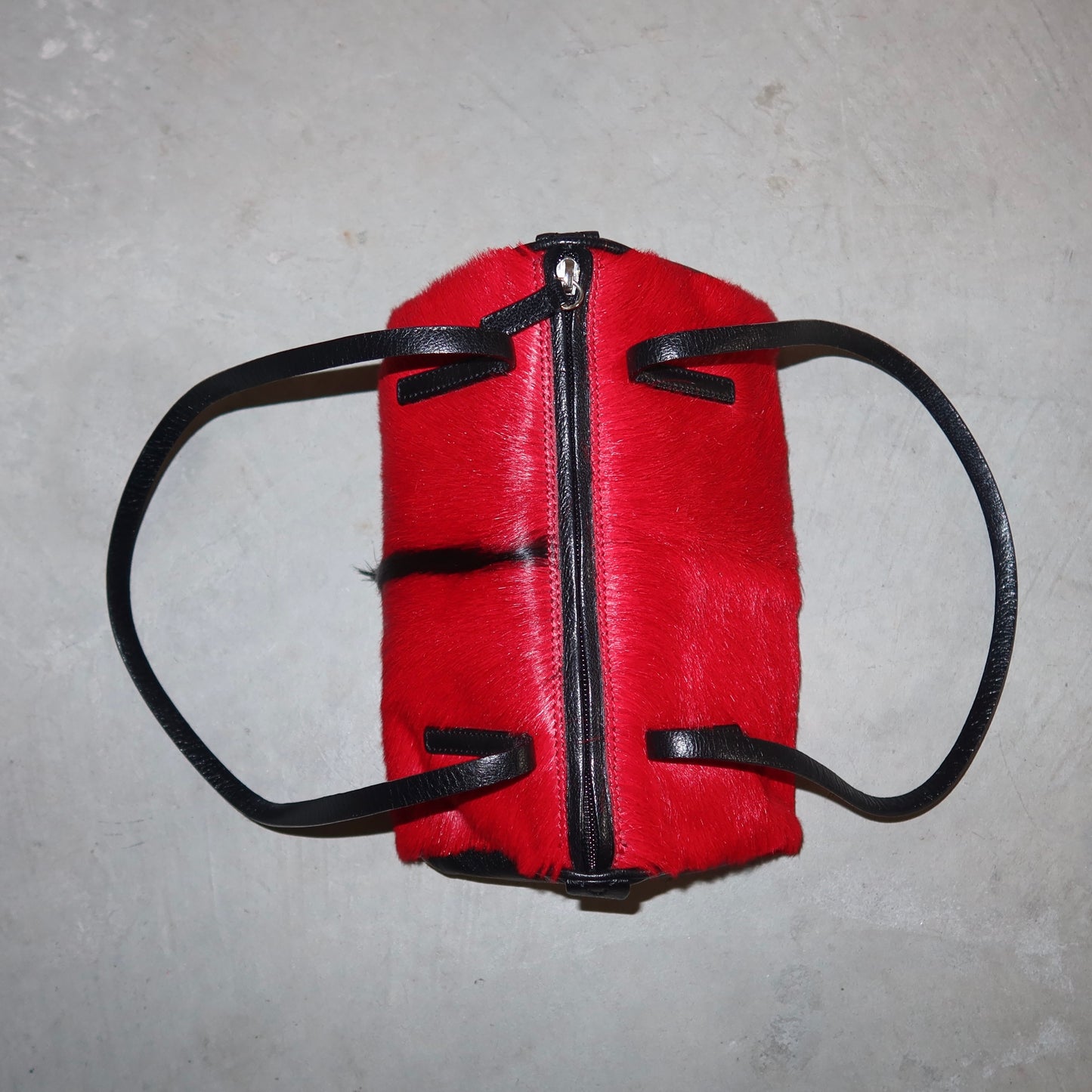 Vintage Italian Red Cowhide Bag