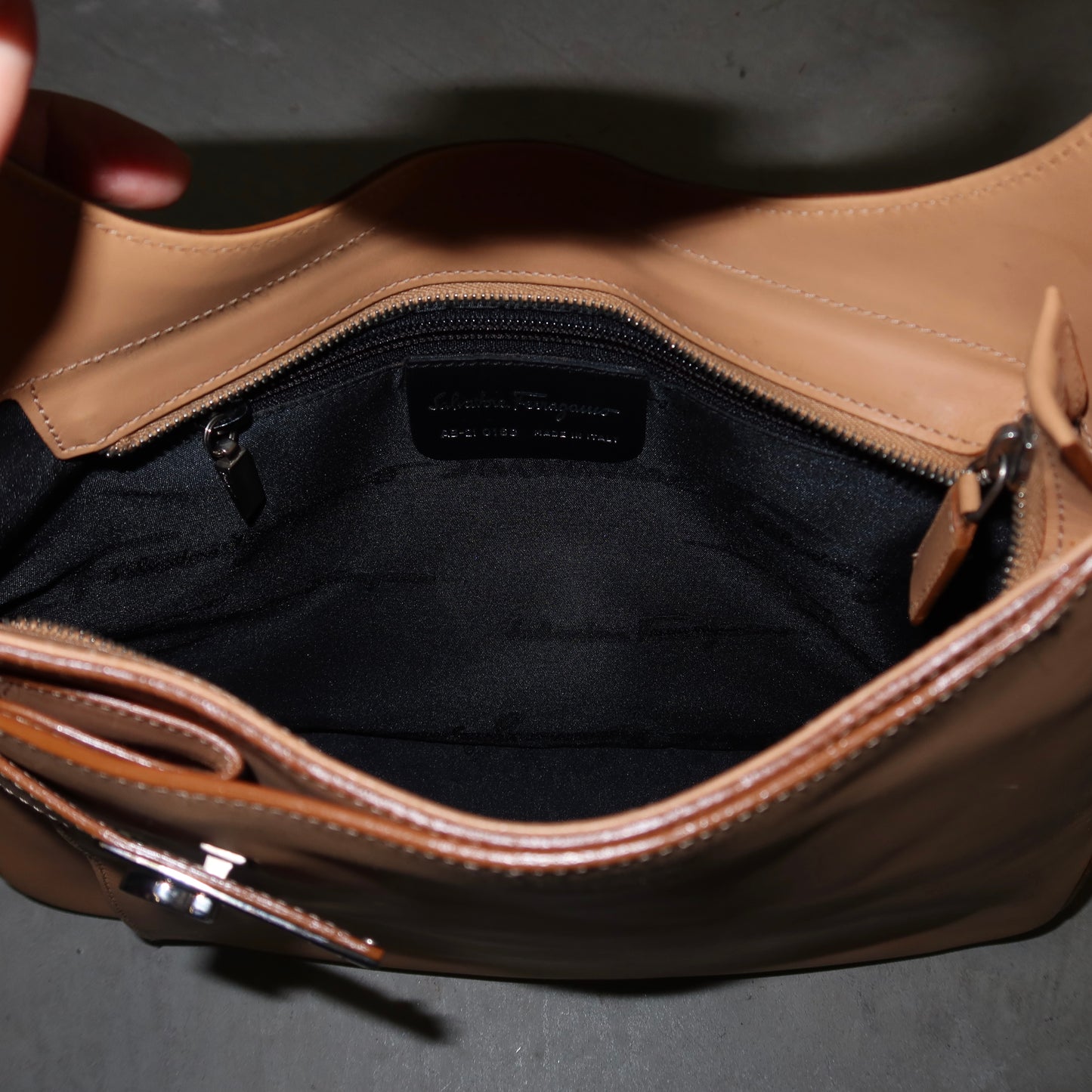 Salvatore Ferragamo Tan Gancini Bag