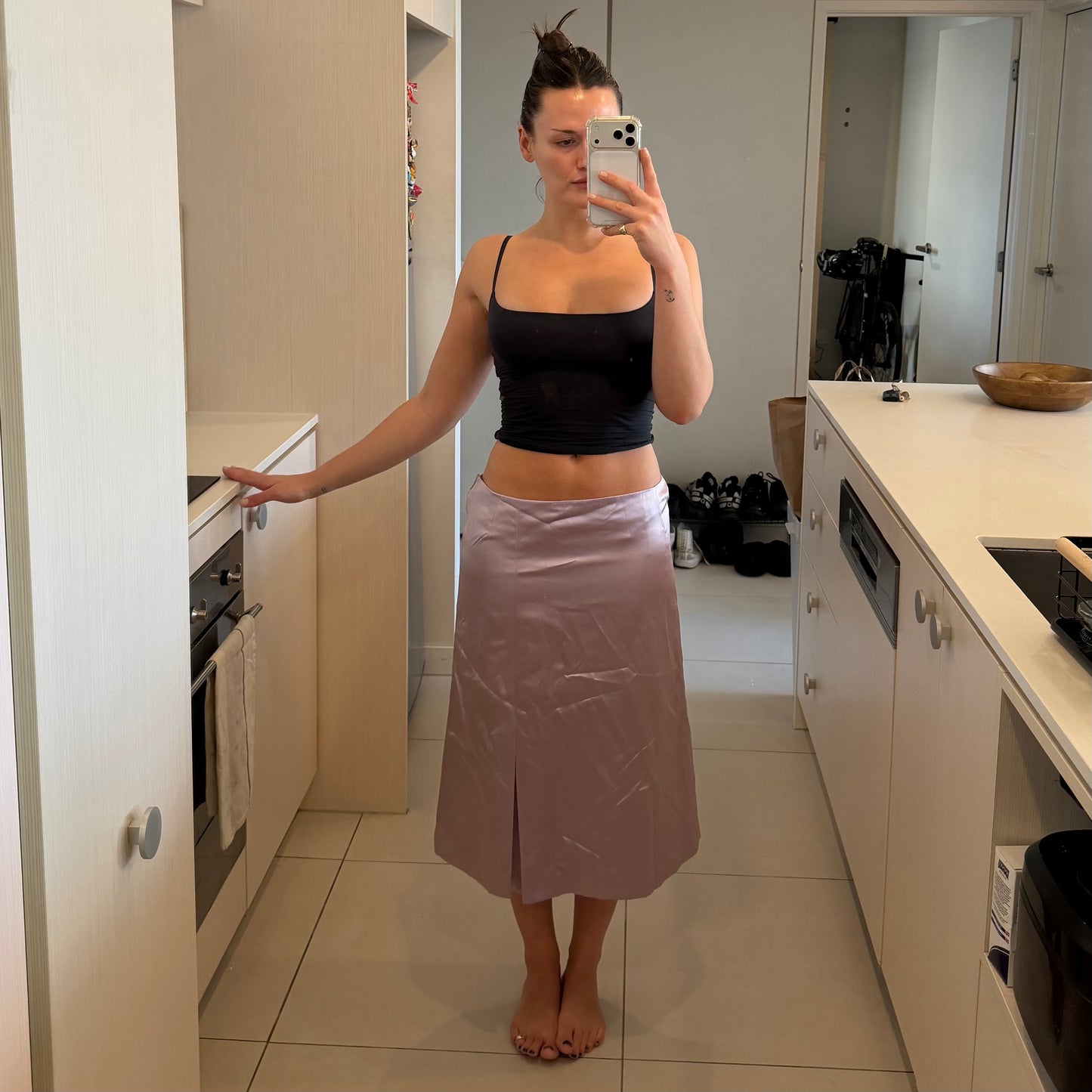 Anna Molinari Satin Skirt