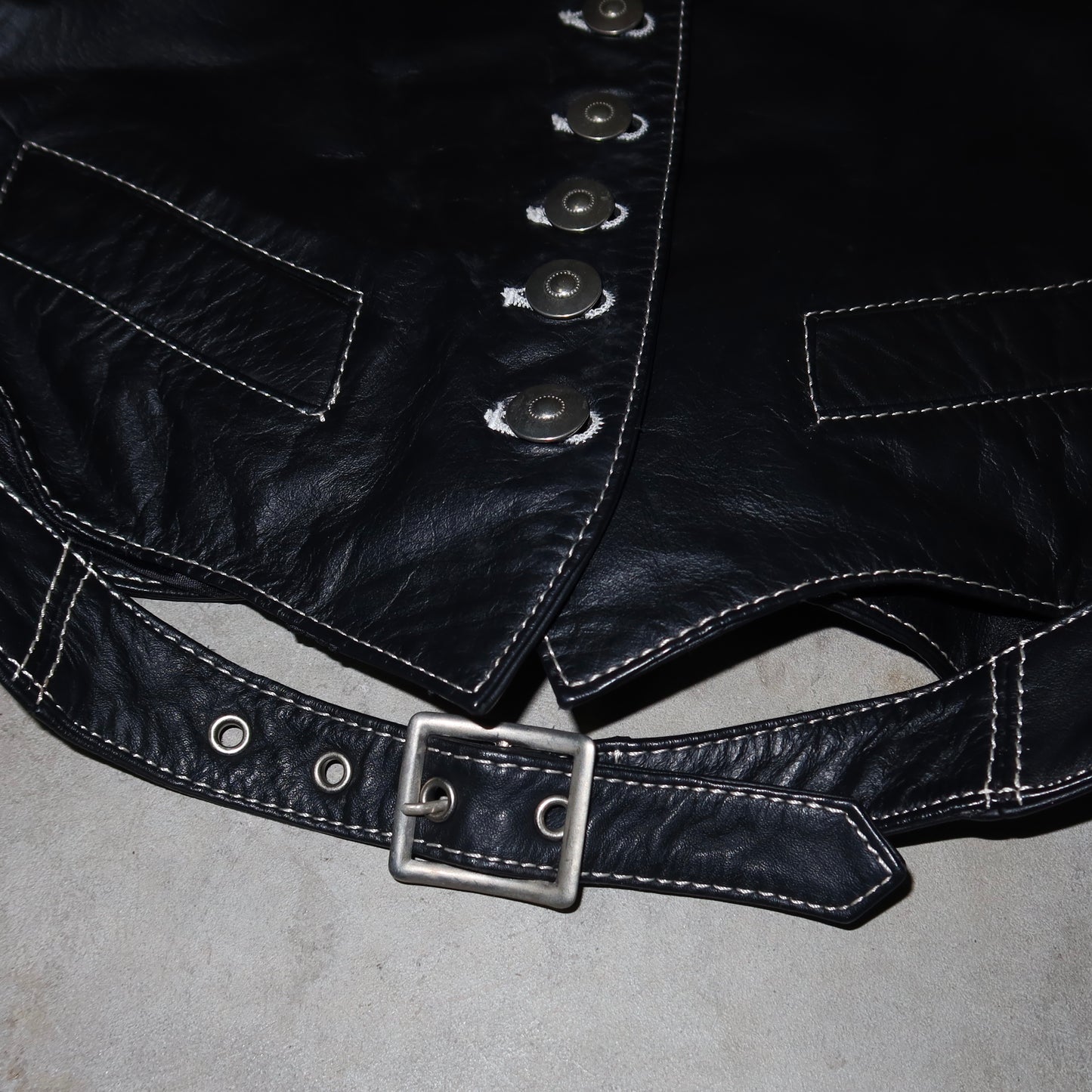 Jean Paul Gaultier Leather Waistcoat