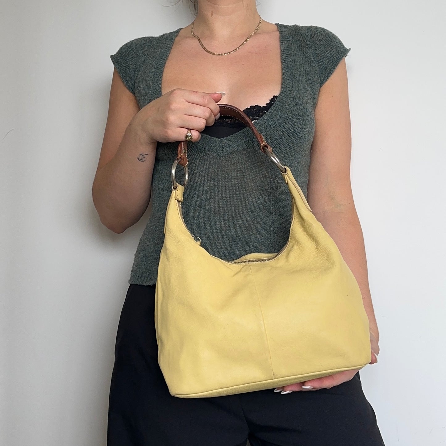 Miu Miu Yellow Leather Bag